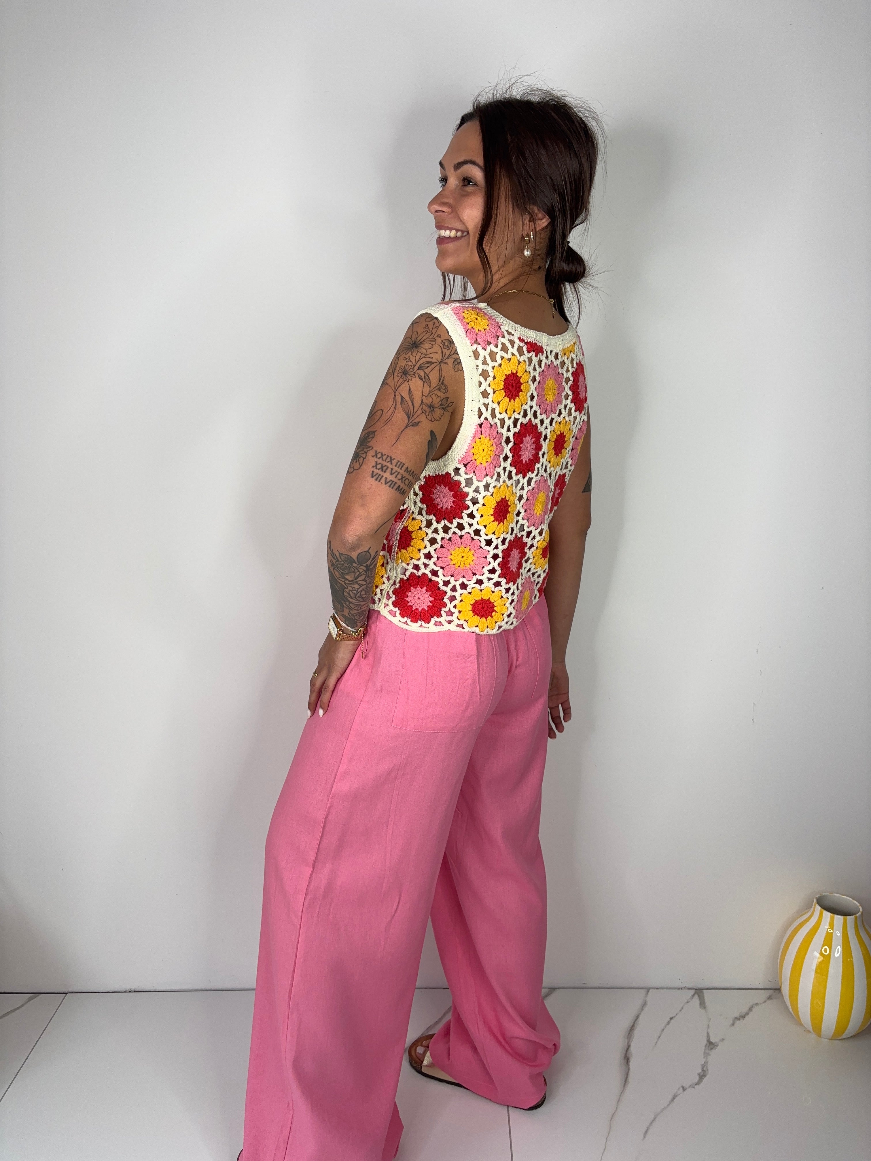 Pantalon Vena - rose