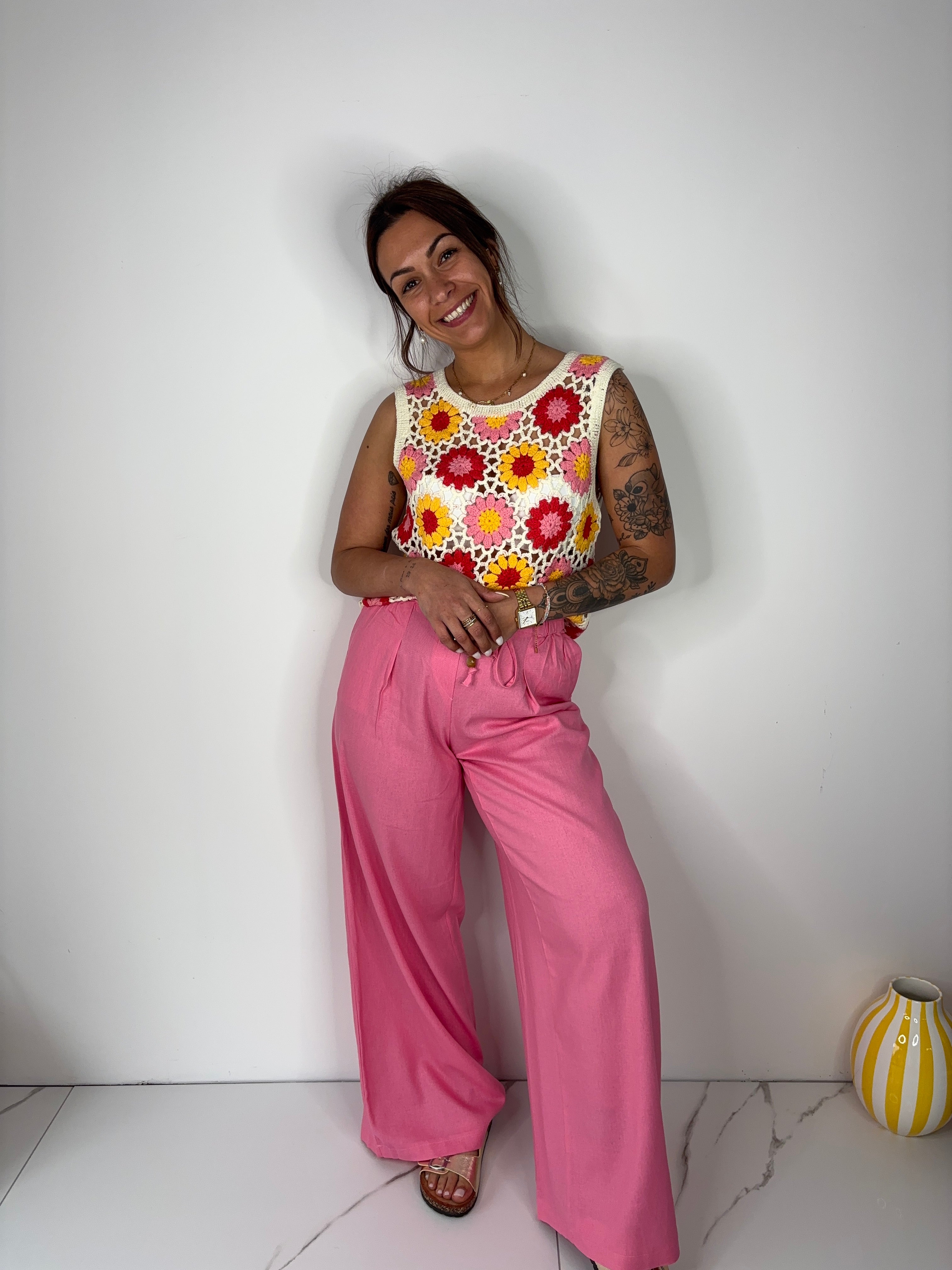 Pantalon Vena - rose