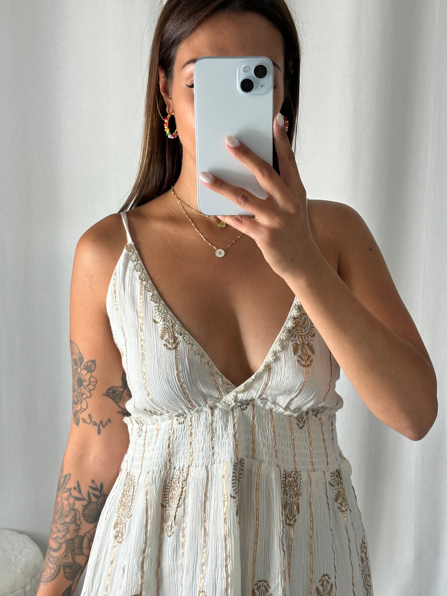 Robe crème Zoé courte