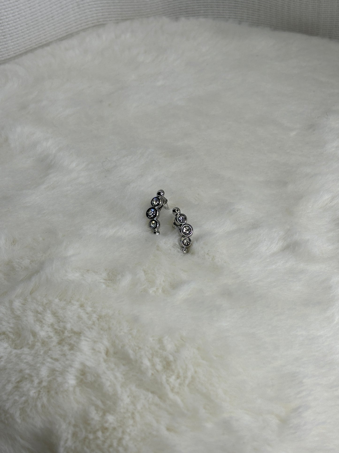 Boucles d'oreilles Lune Argenté