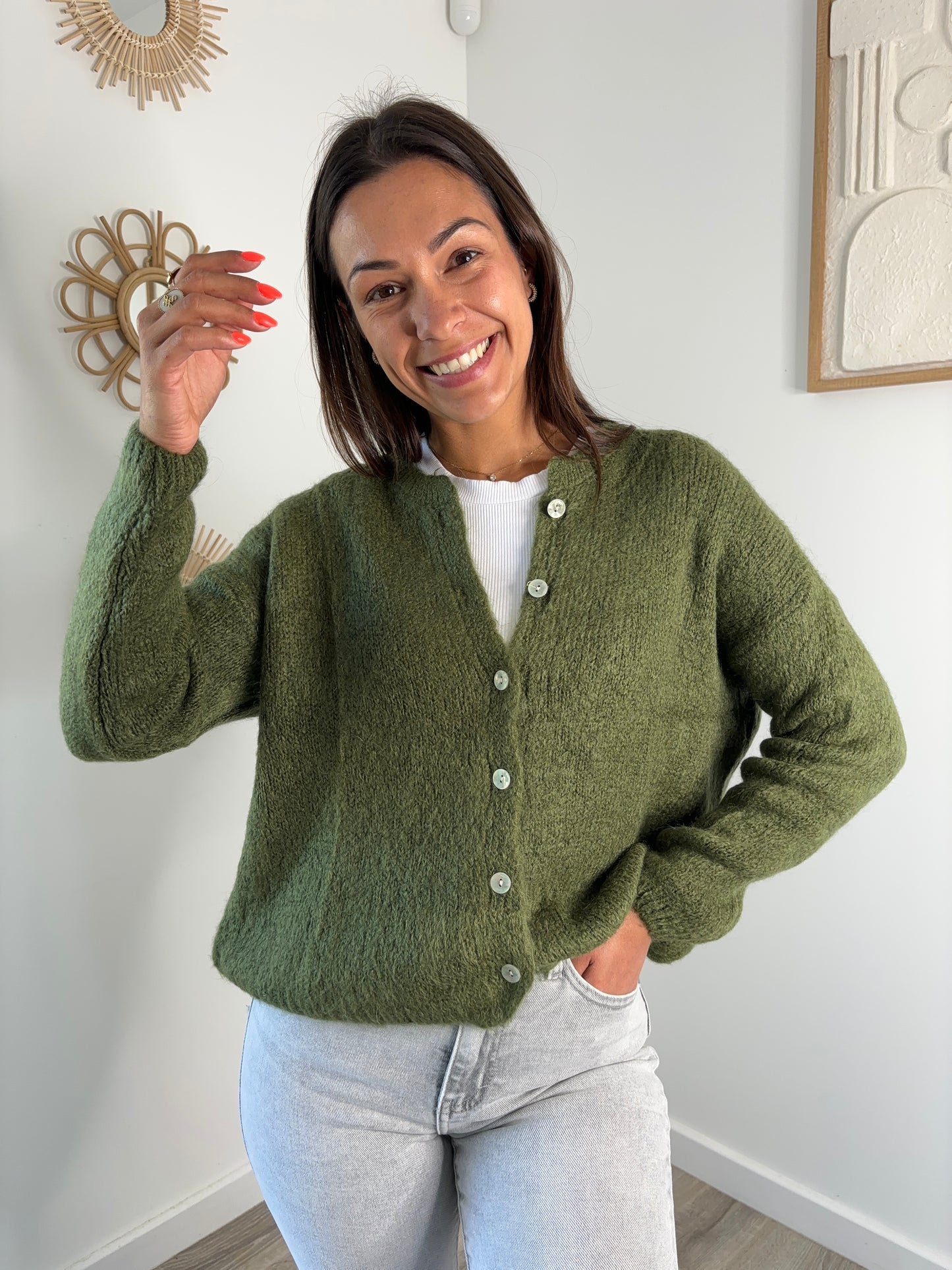 Gilet Maurine - kaki