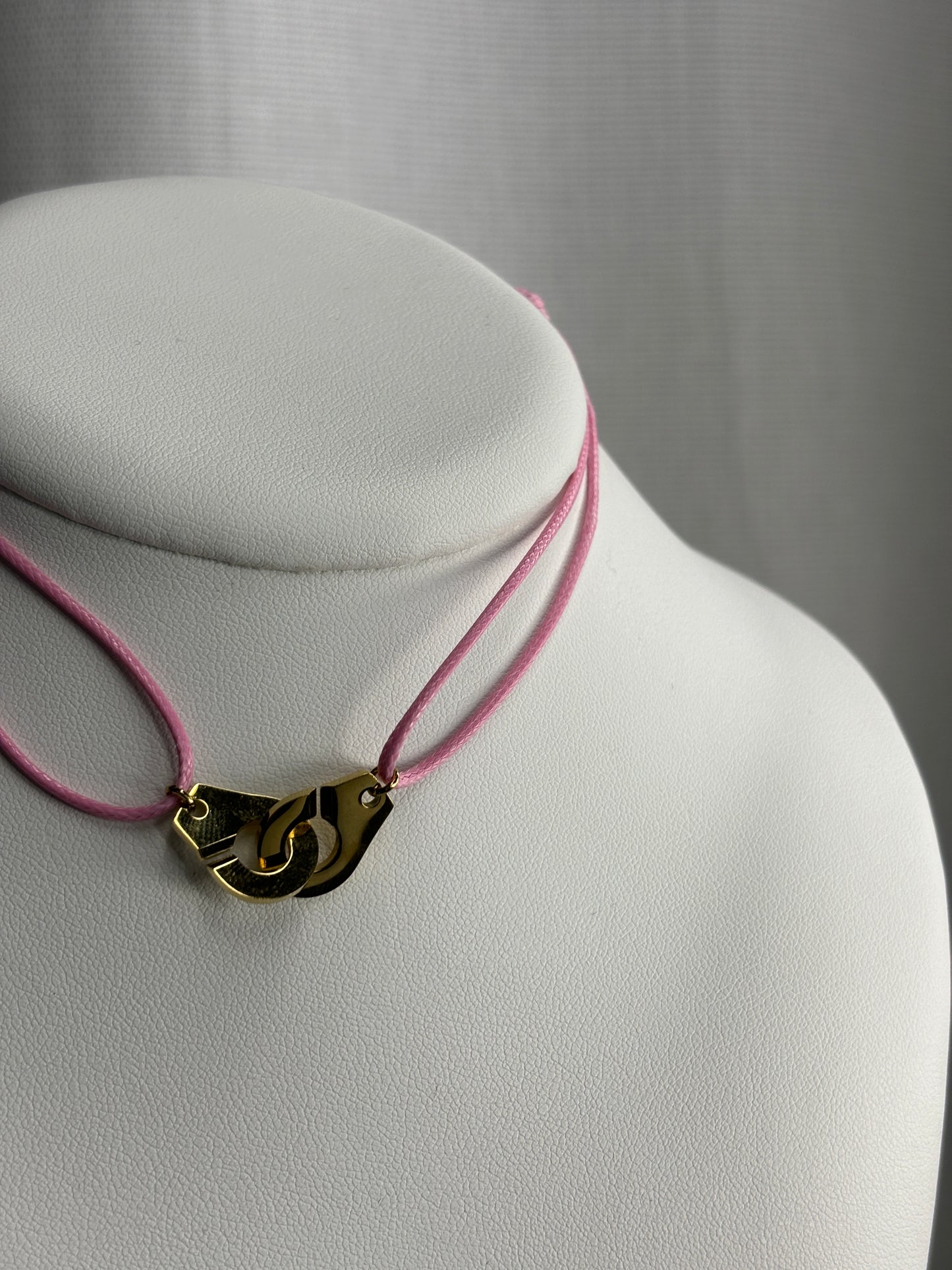 Collier Menottes Rose Doré