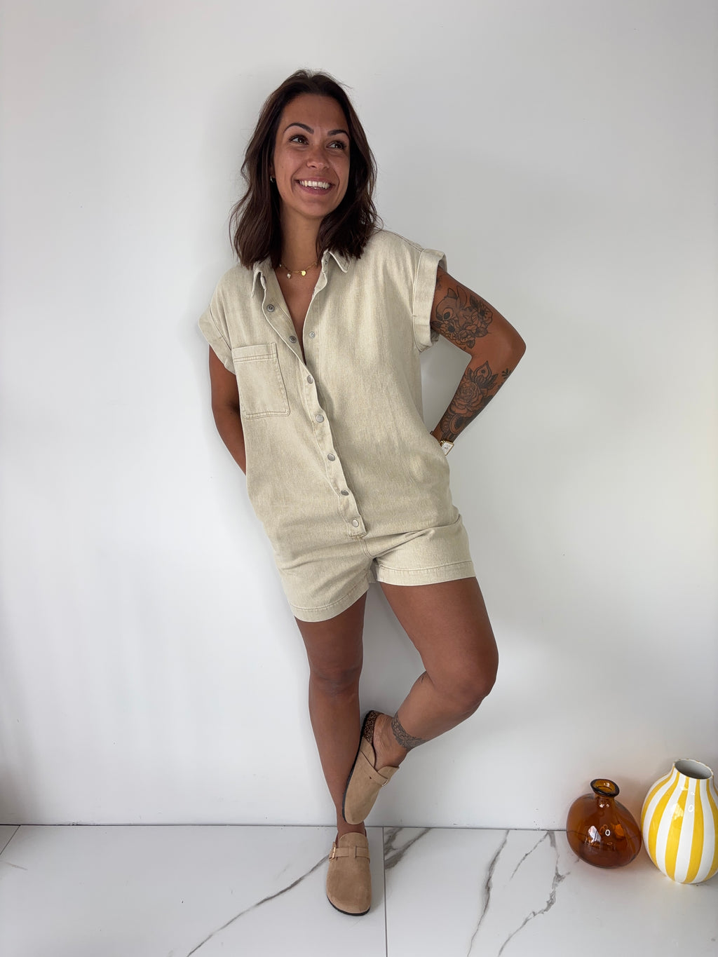 Combishort Stan - beige