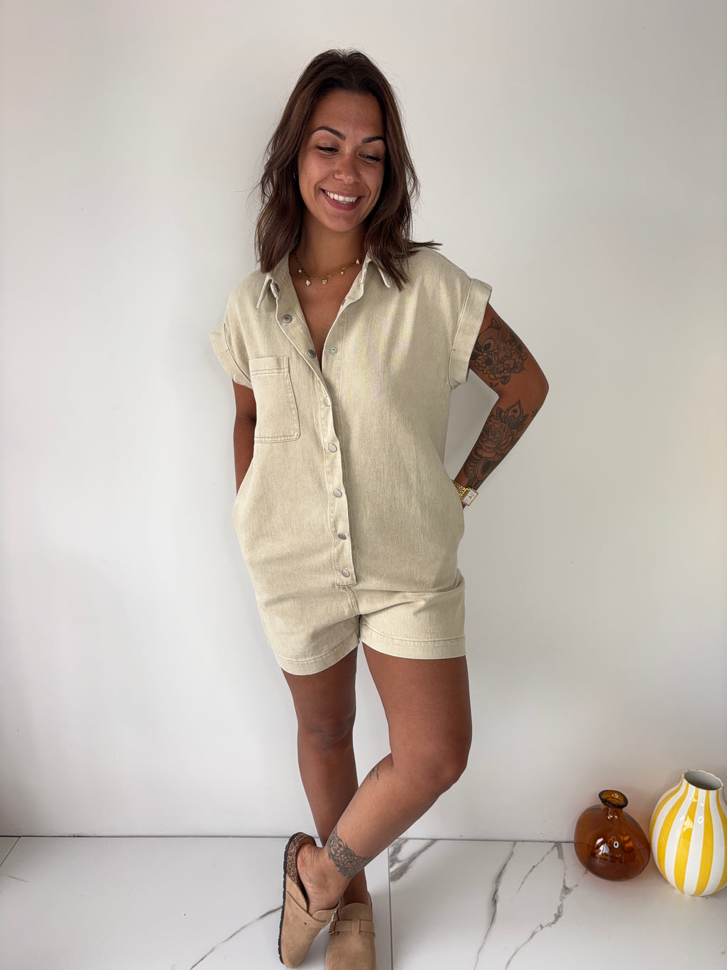 Combishort Stan - beige
