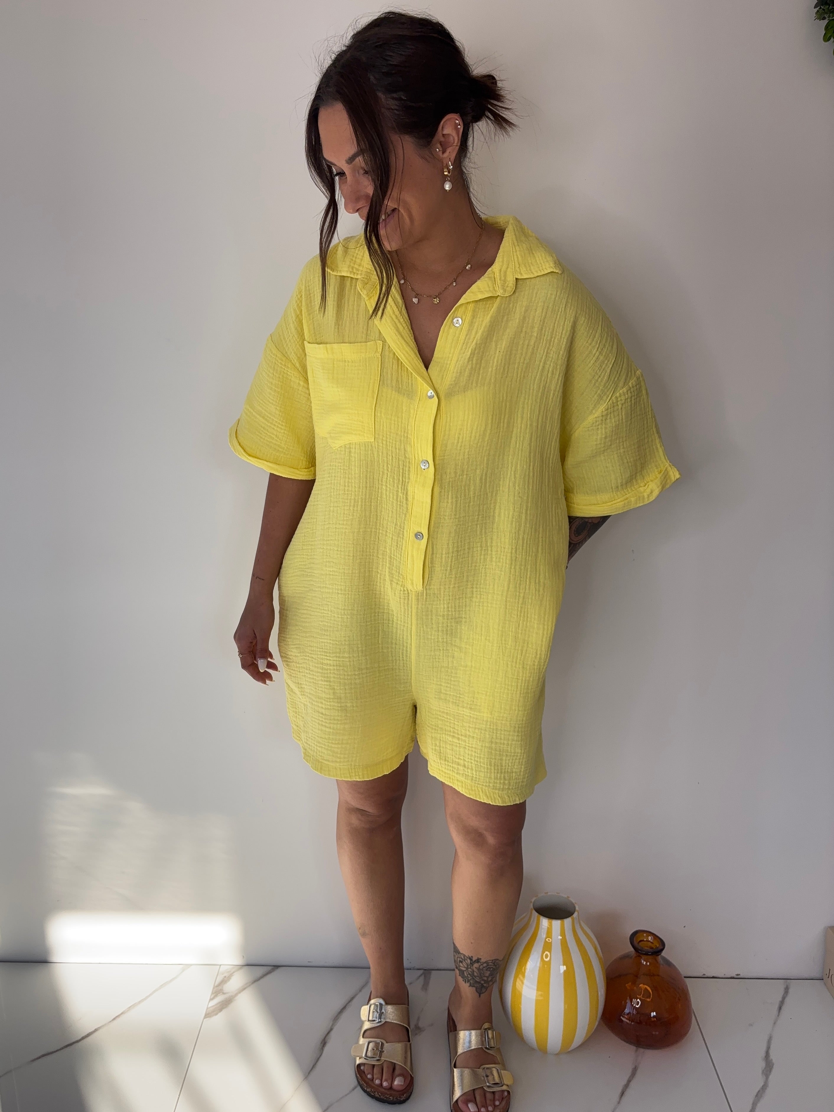 Combishort Hector - jaune