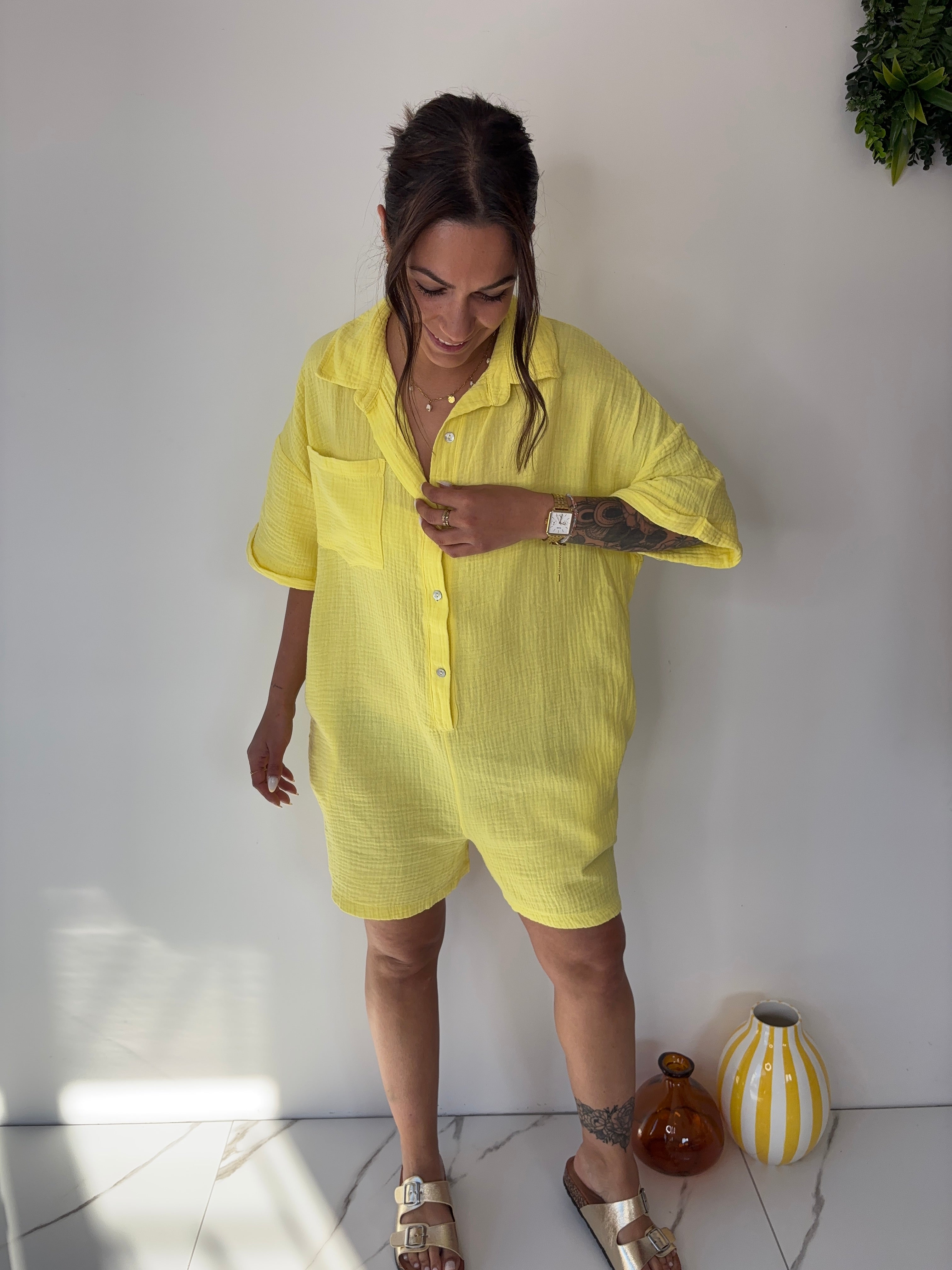 Combishort Hector - jaune