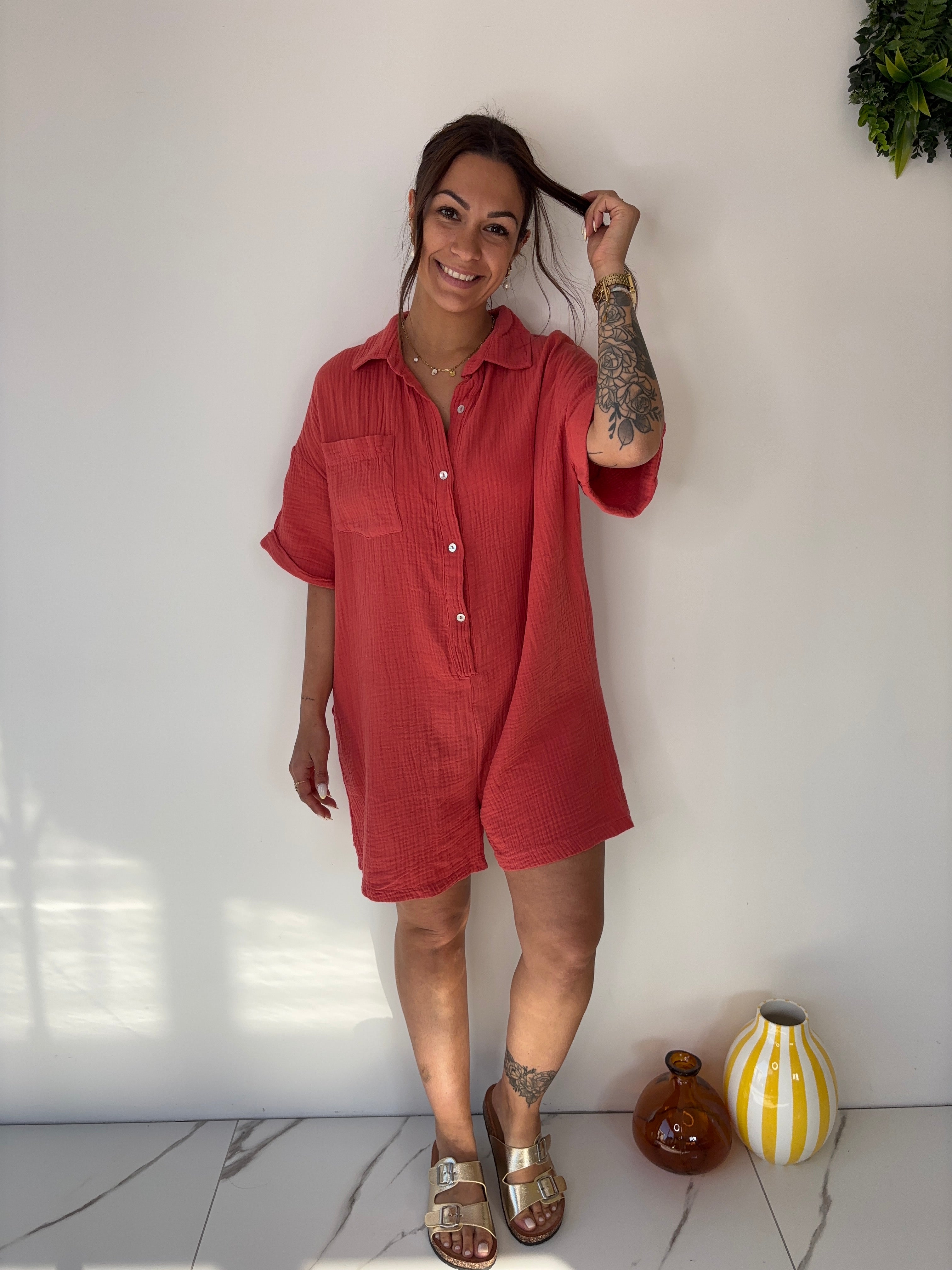 Combishort Hector - terracotta