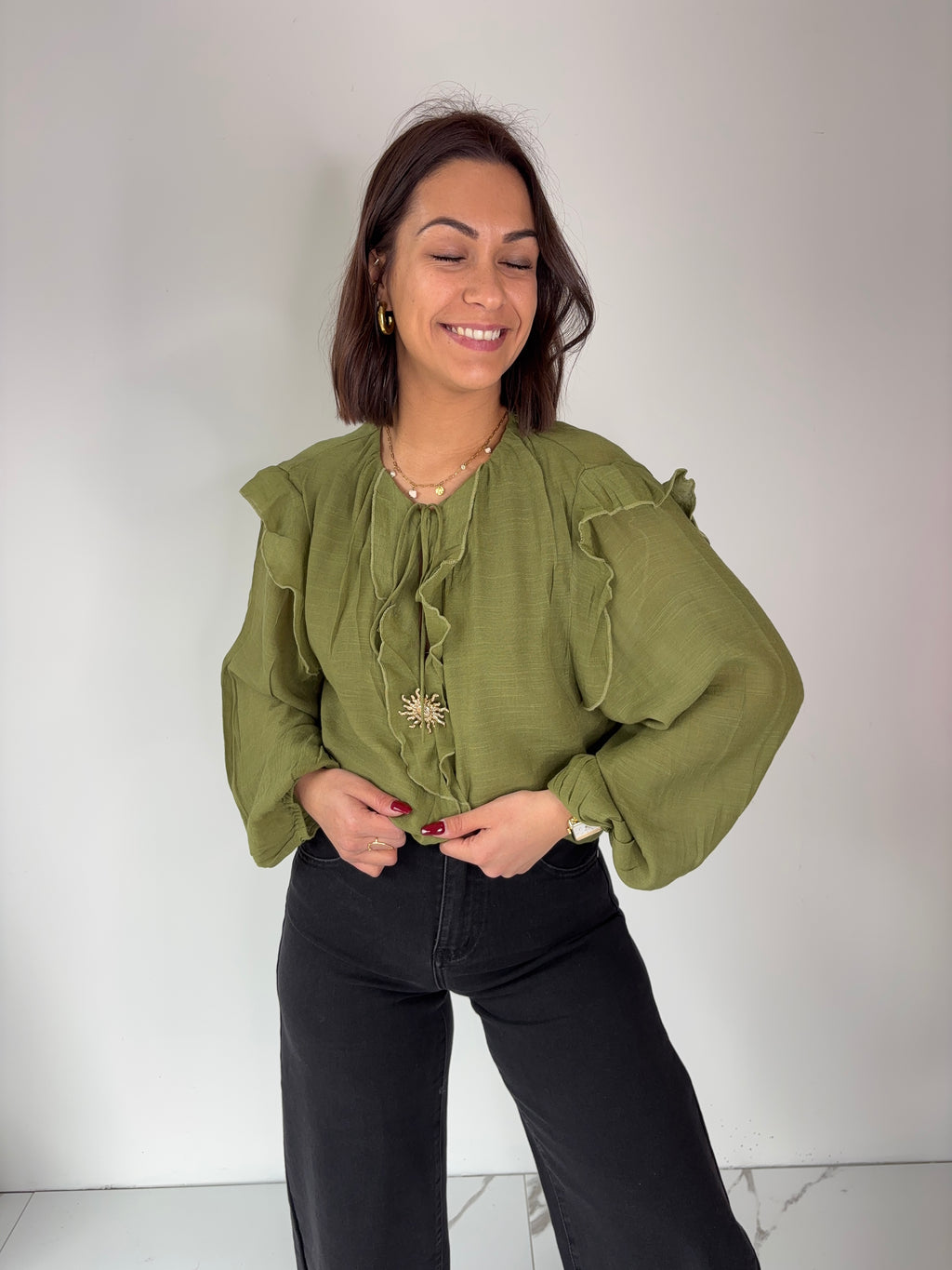 Chemisier Paolo - olive