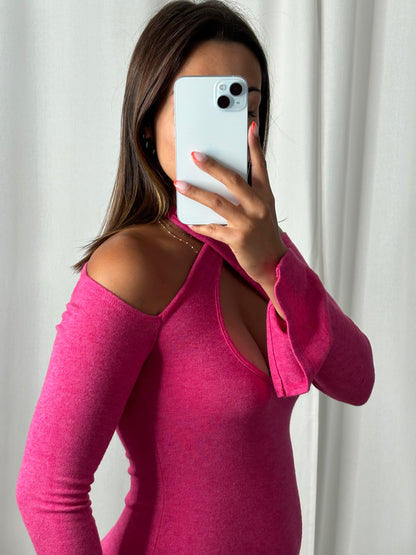 Robe Clara fuchsia