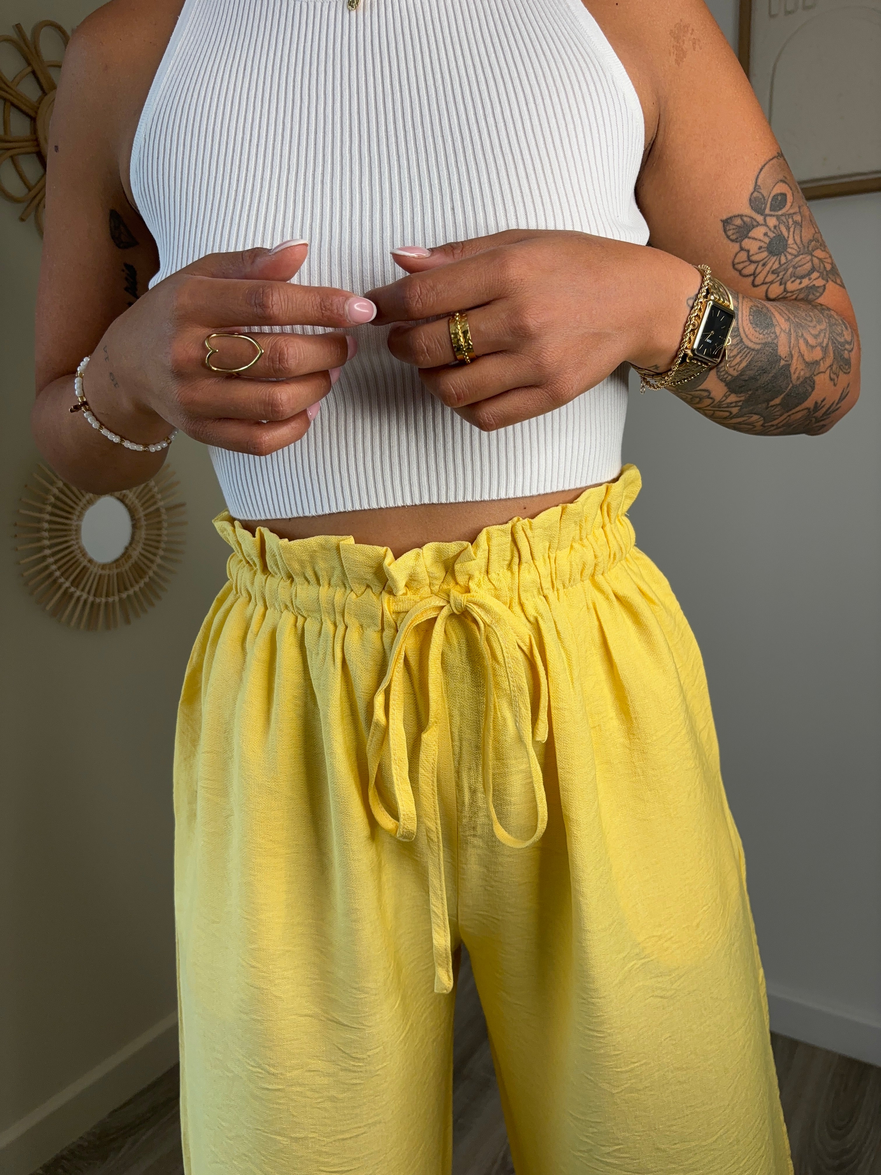Pantalon Lucie - jaune