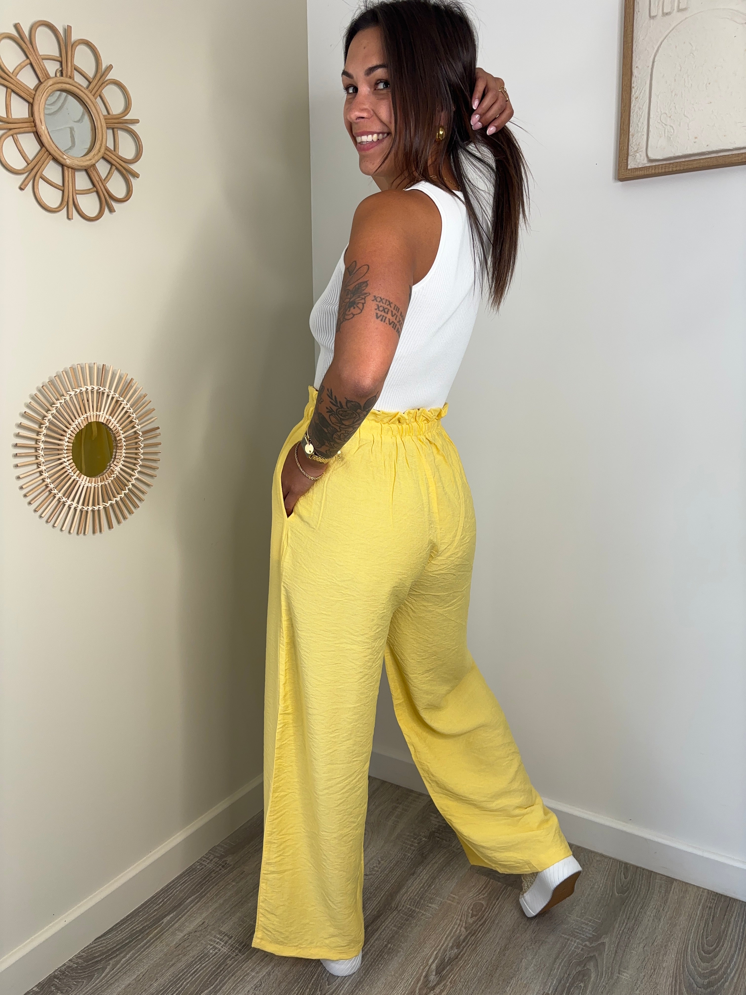 Pantalon Lucie - jaune
