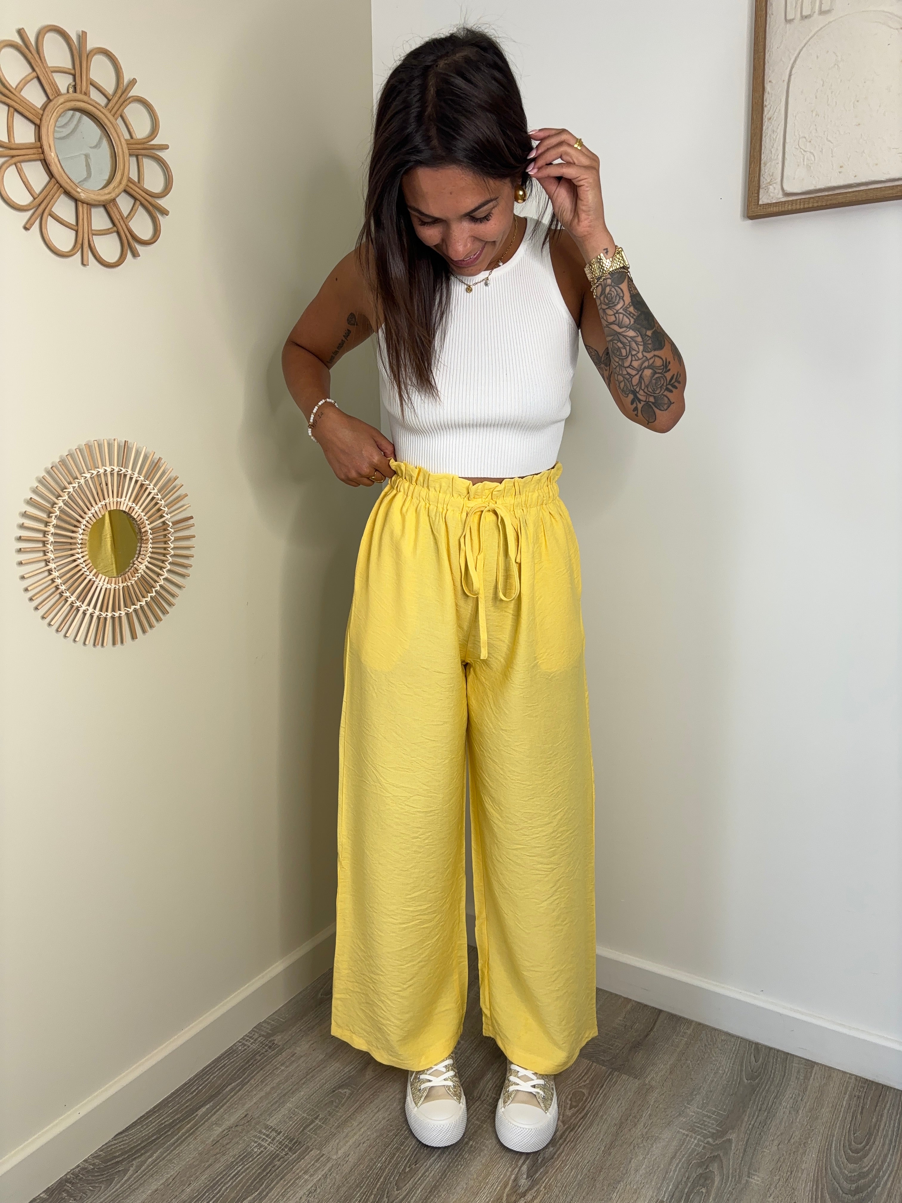 Pantalon Lucie - jaune