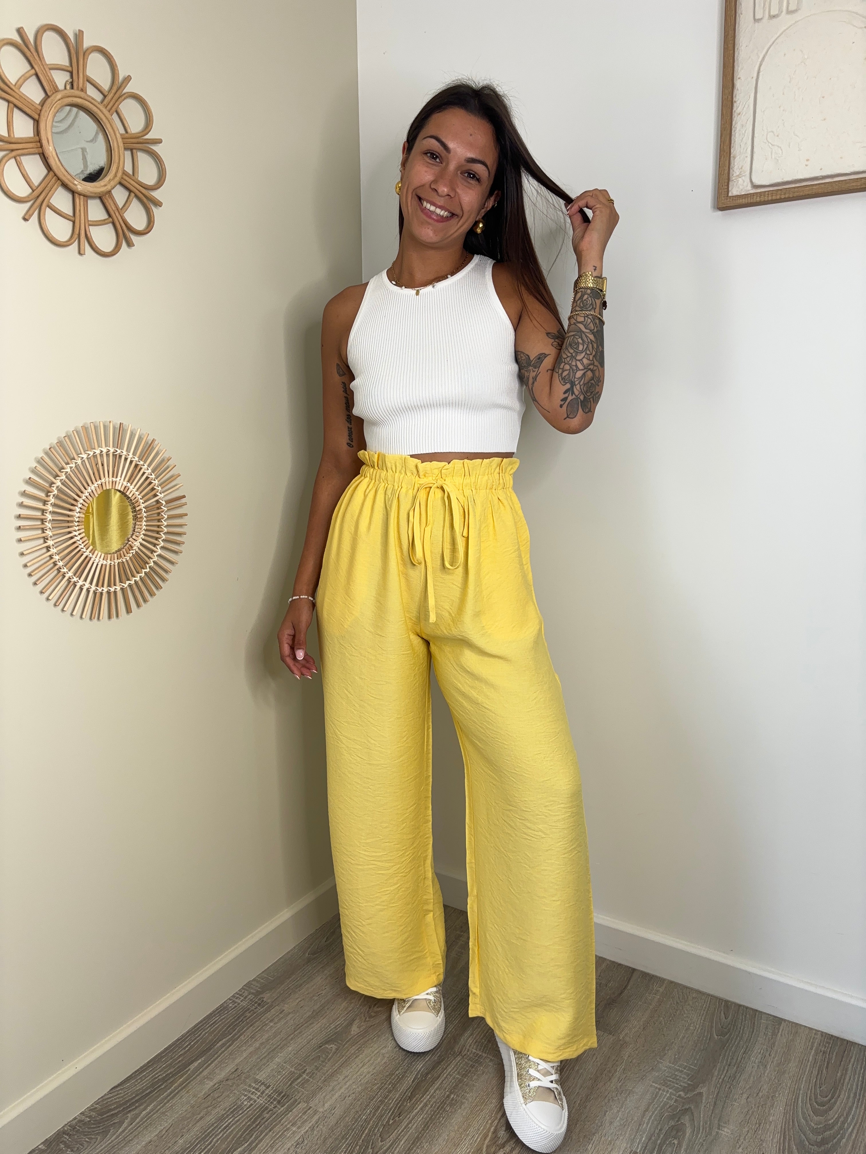 Pantalon Lucie - jaune