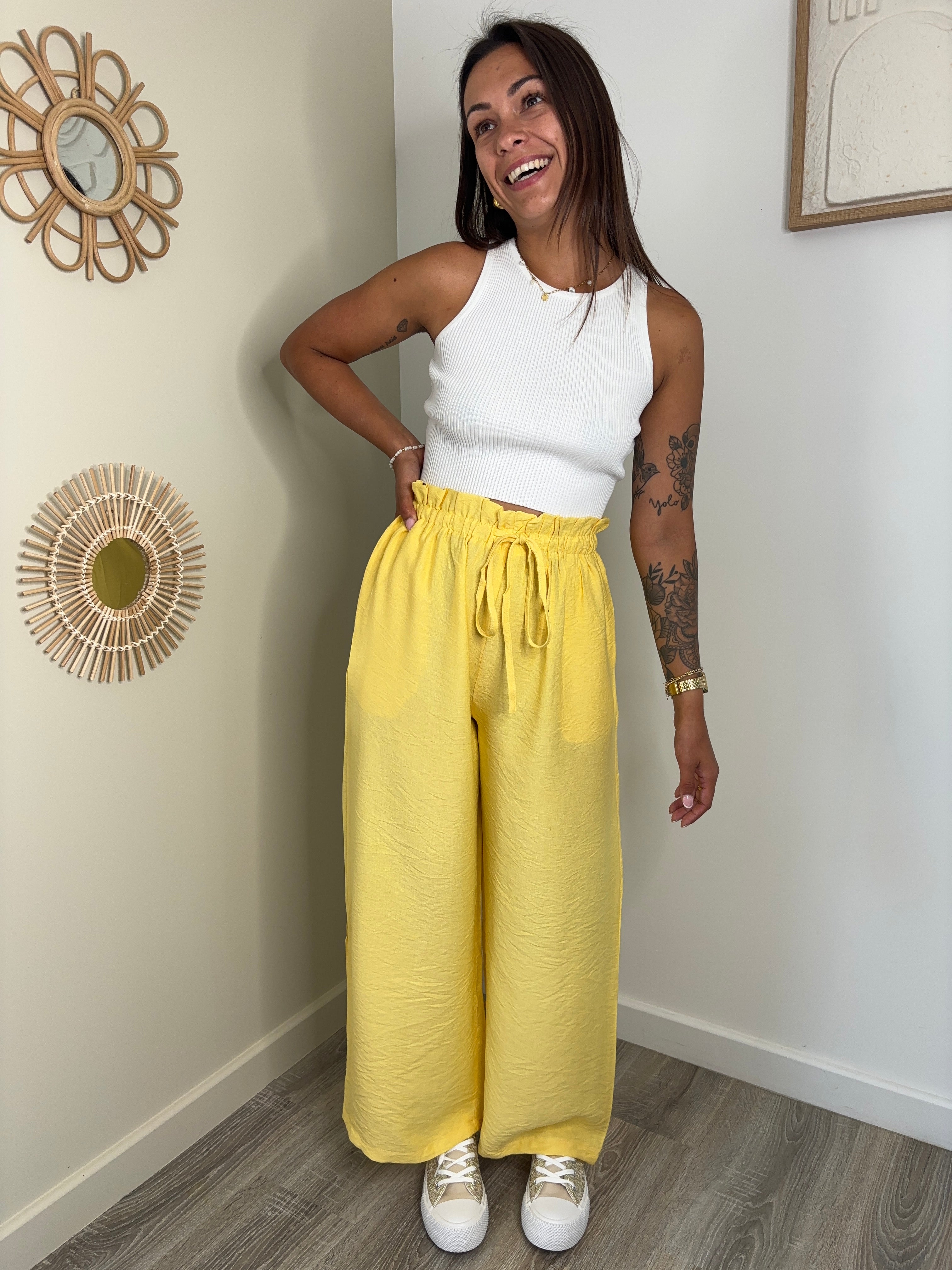 Pantalon Lucie - jaune
