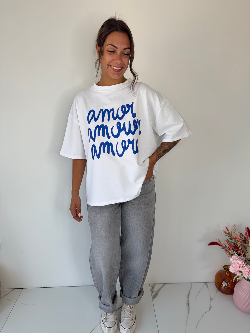 T-shirt Amore - blanc
