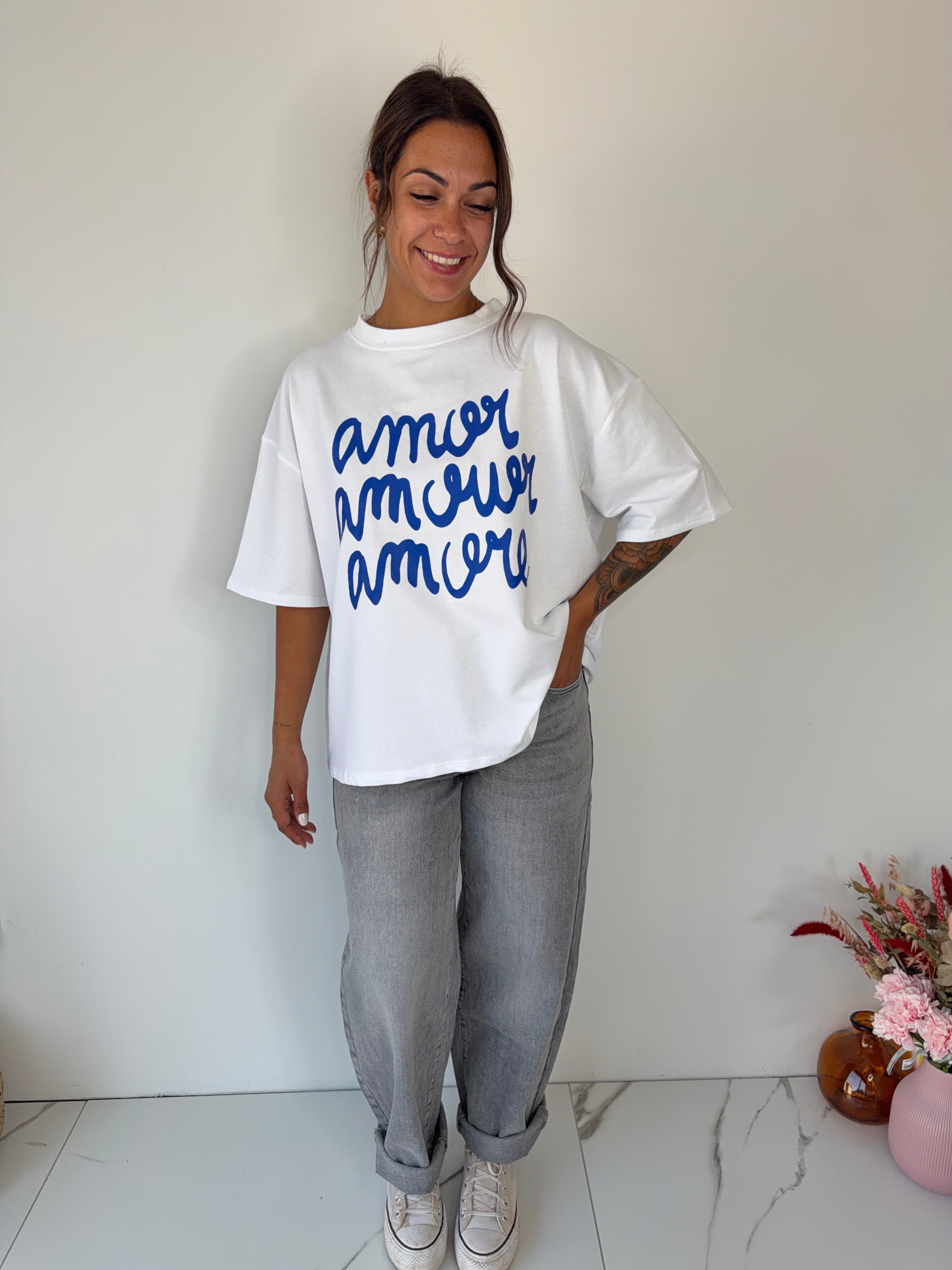 T-shirt Amore - blanc