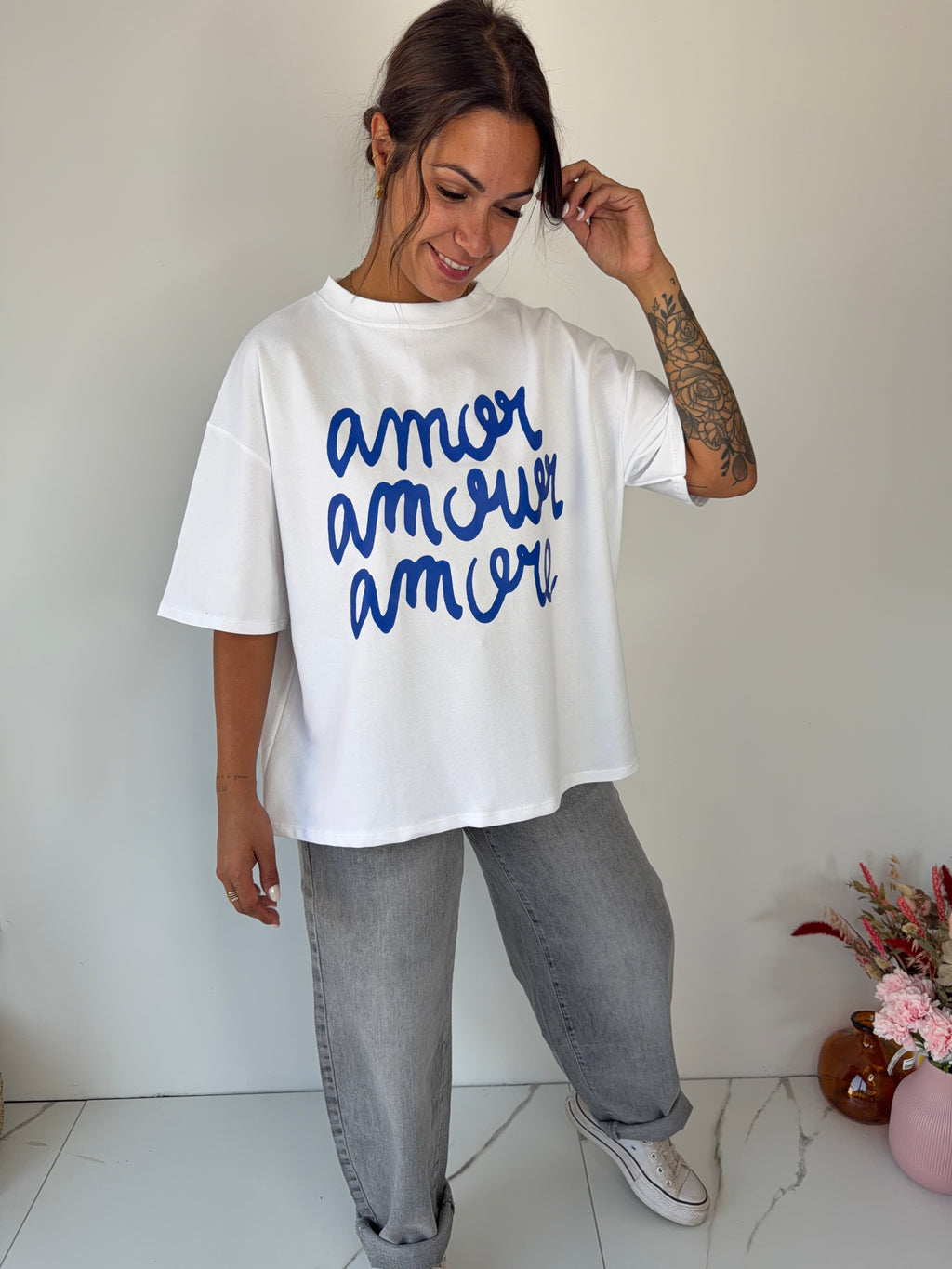 T-shirt Amore - blanc