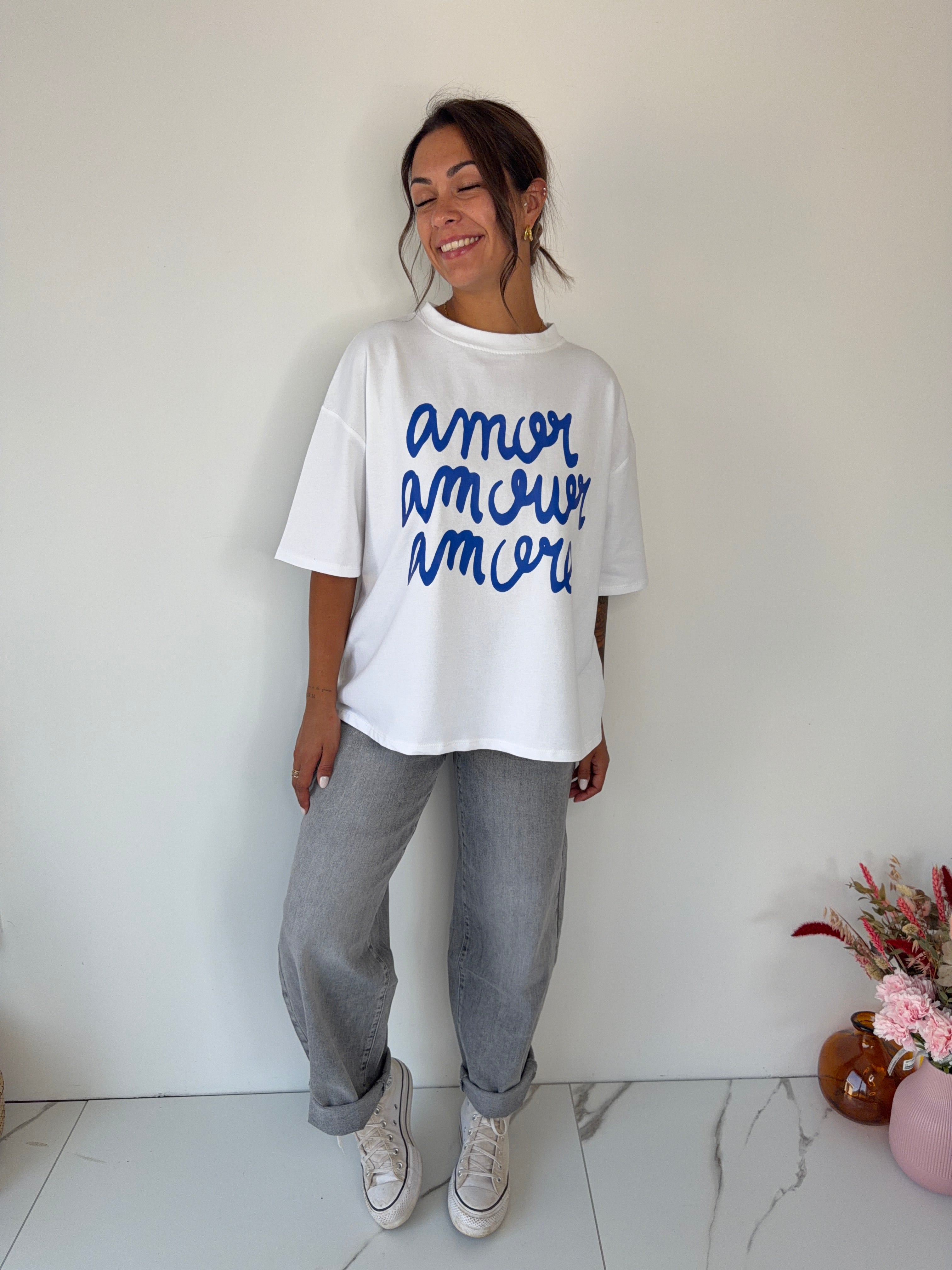T-shirt Amore - blanc