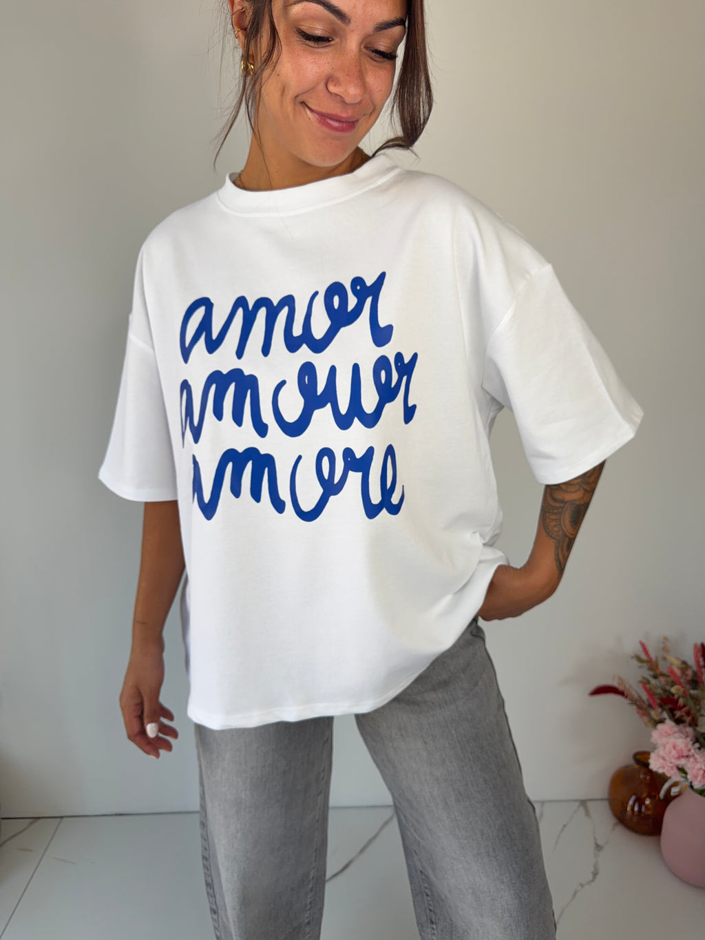 T-shirt Amore - blanc