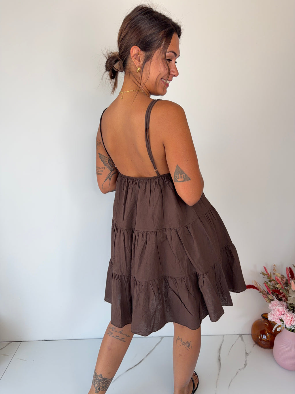 Robe Camilia - marron