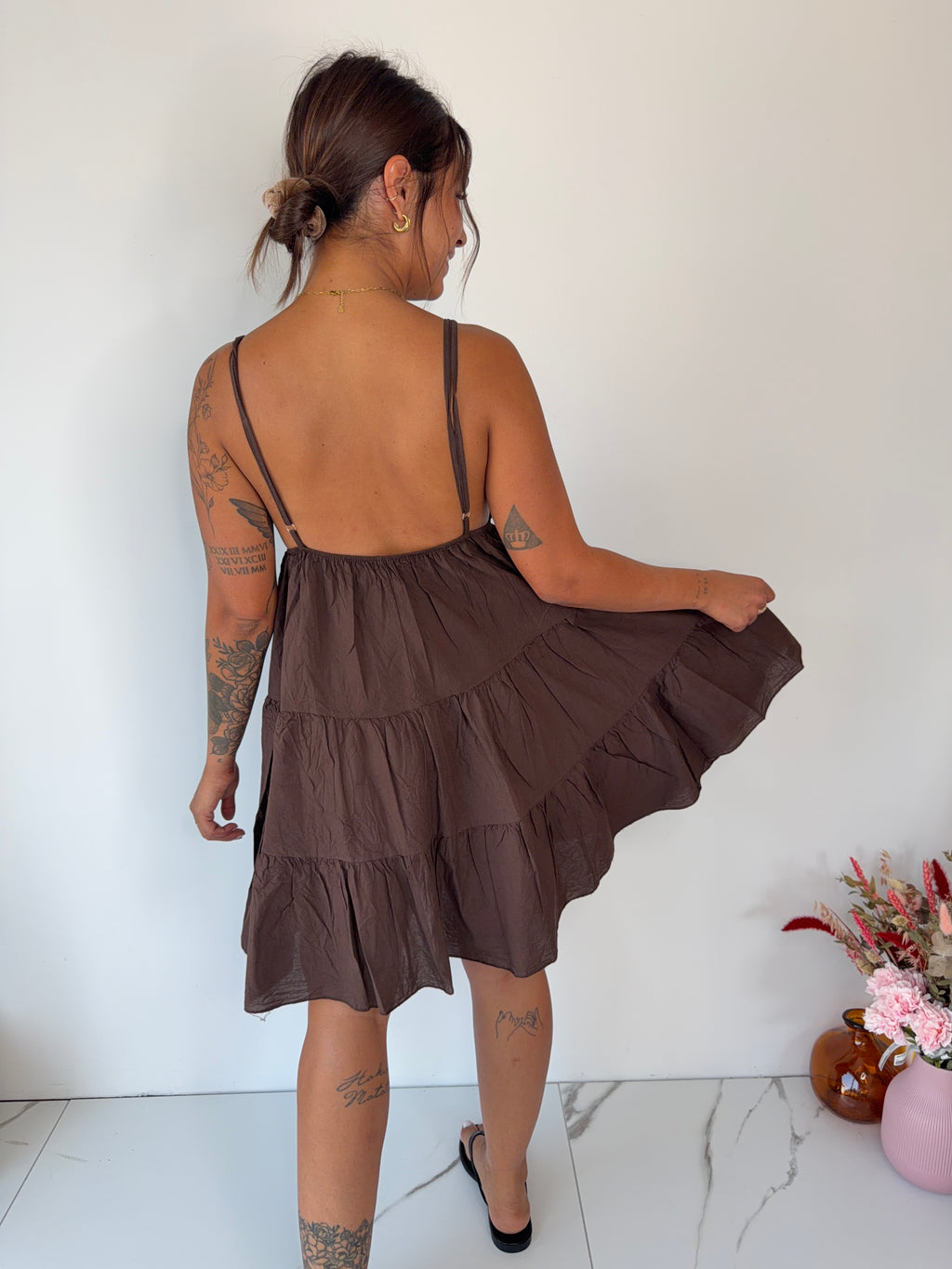 Robe Camilia - marron