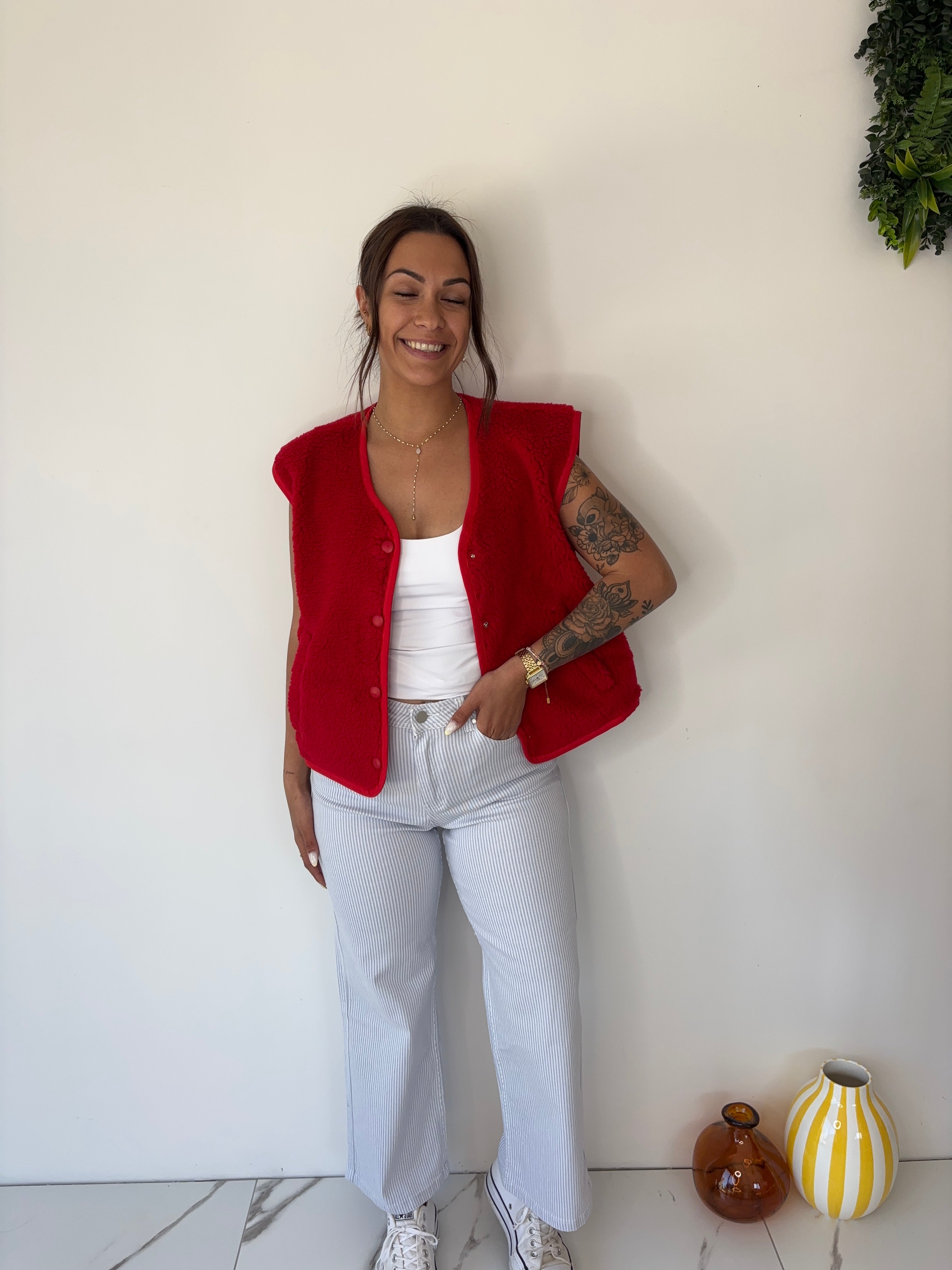 Gilet Veronika - rouge