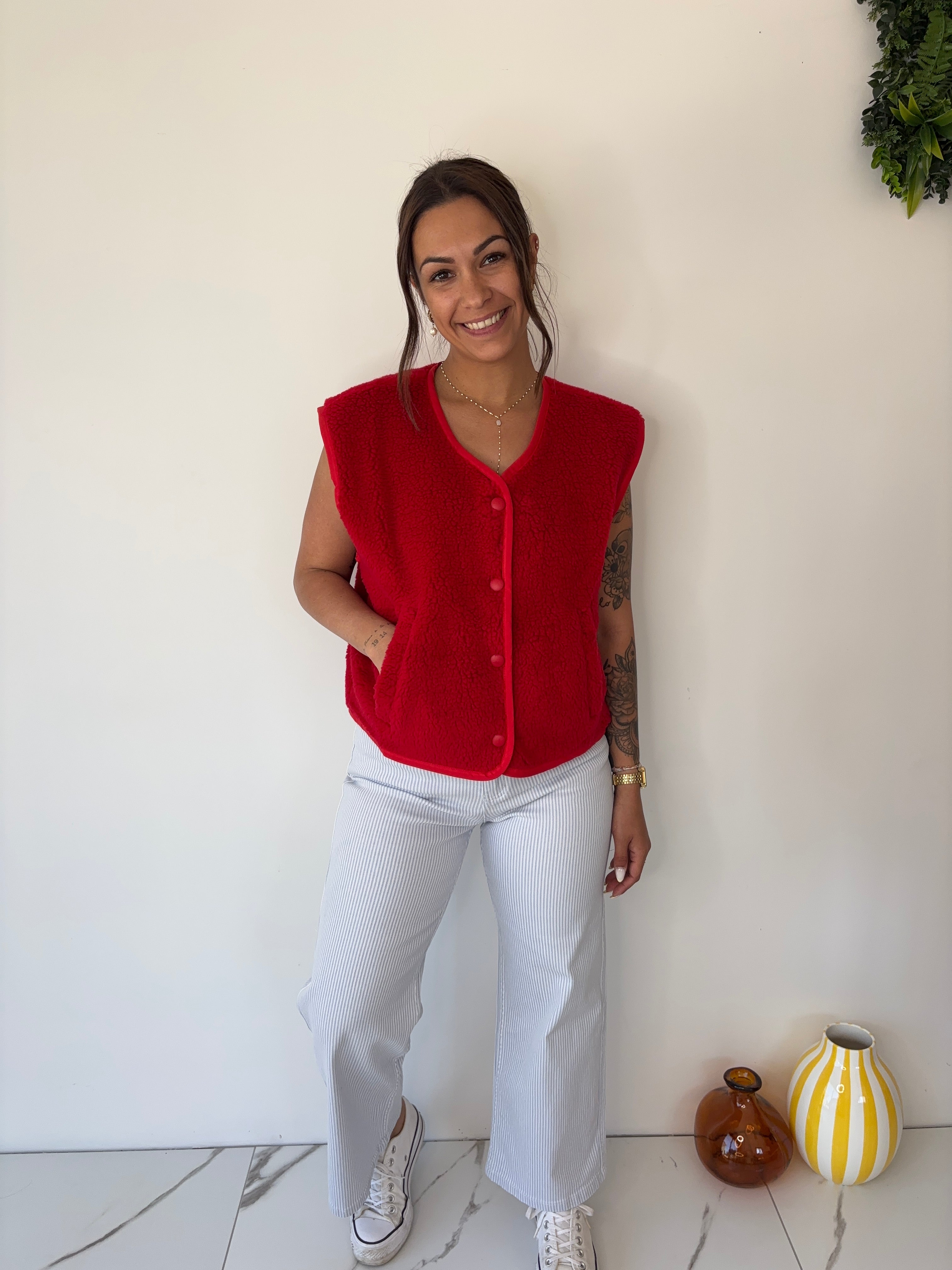 Gilet Veronika - rouge