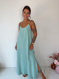 Robe Adèle - vert celadon