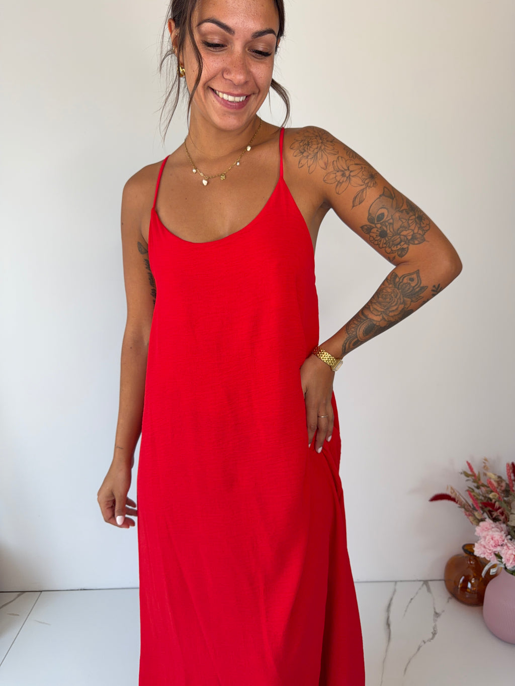 Robe Adèle - rouge