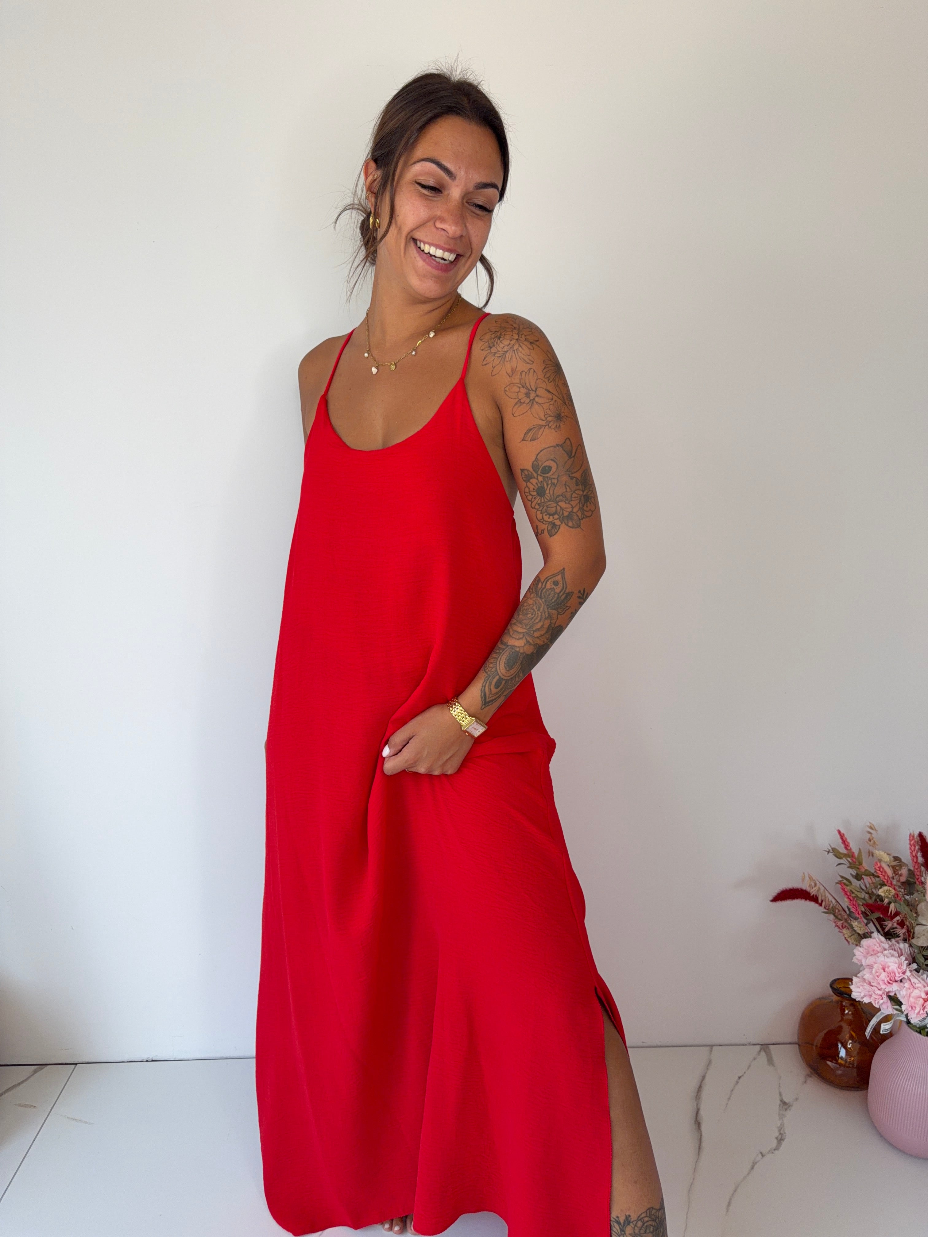 Robe Adèle - rouge