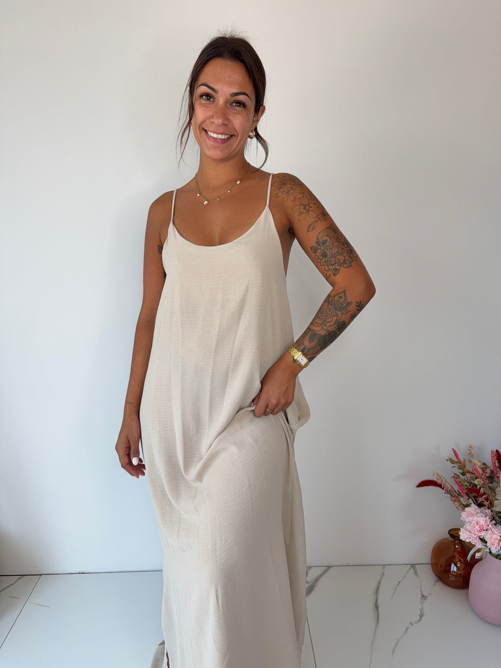 Robe Adèle - beige