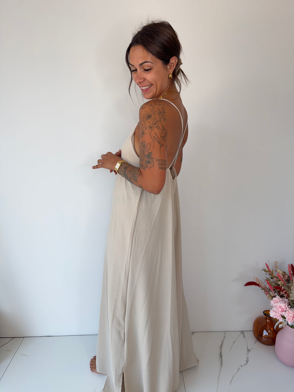 Robe Adèle - beige
