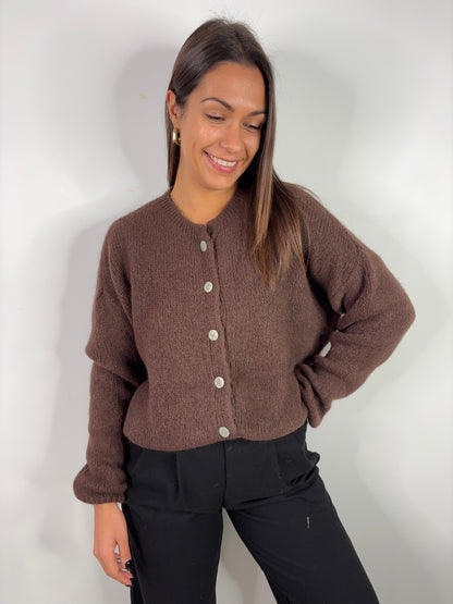 Gilet Maurine - chocolat