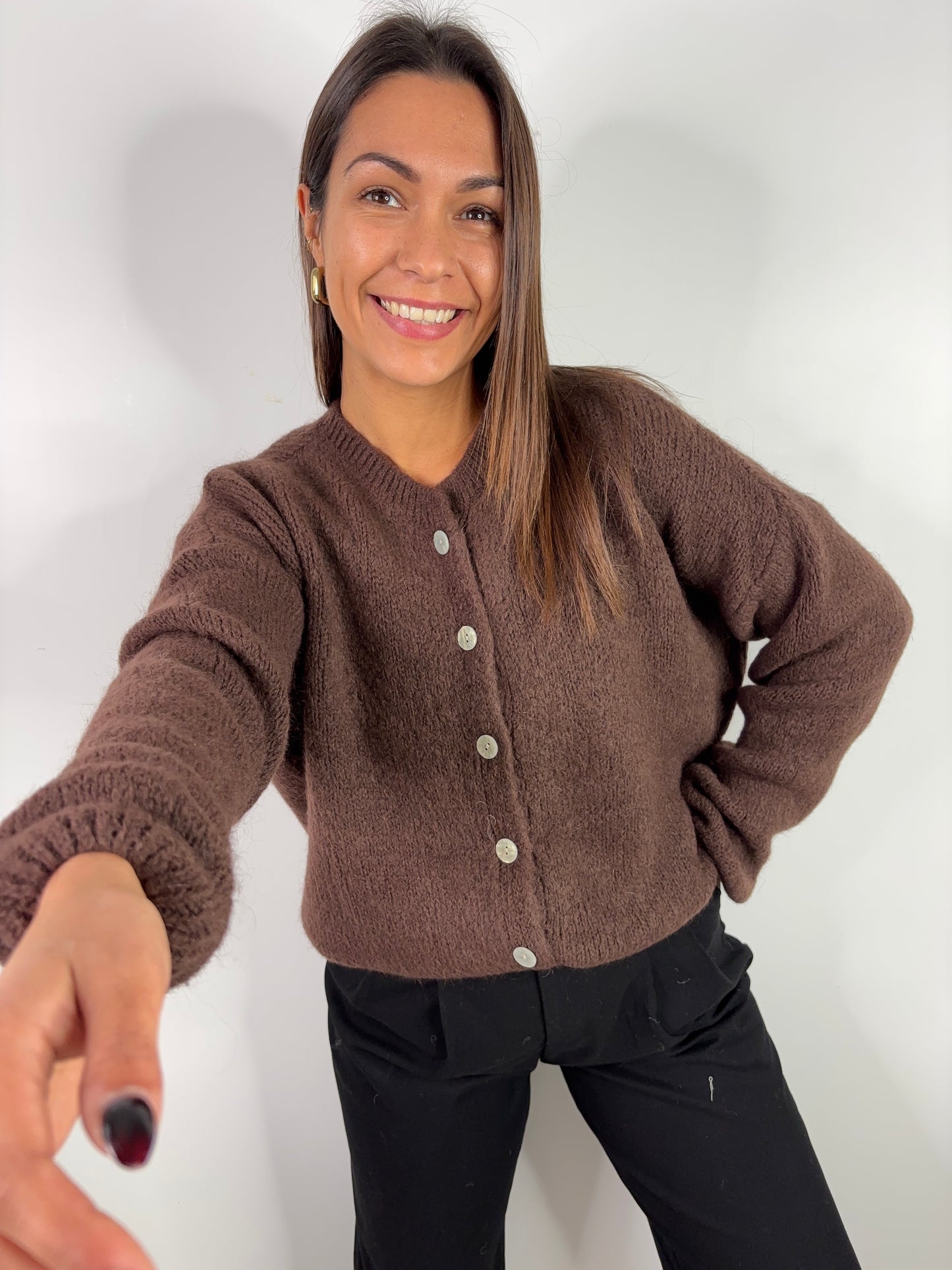 Gilet Maurine - chocolat