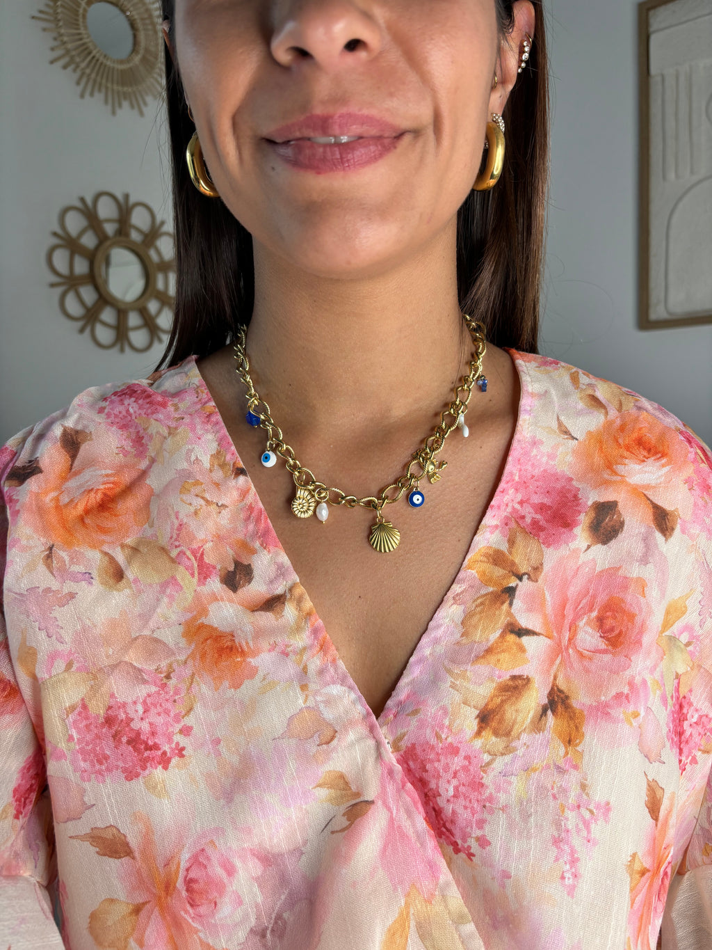 Collier charms coquillage