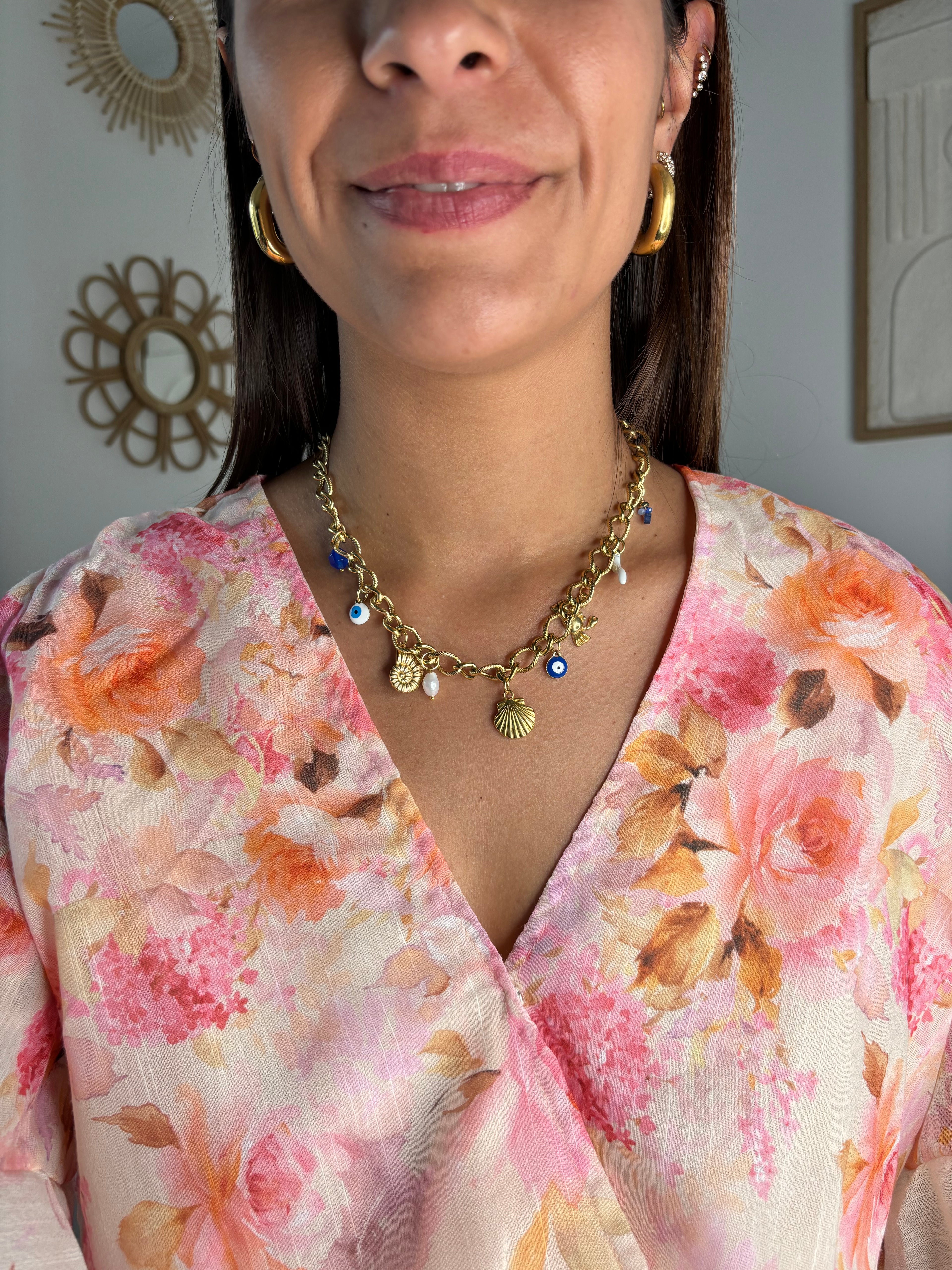 Collier charms coquillage