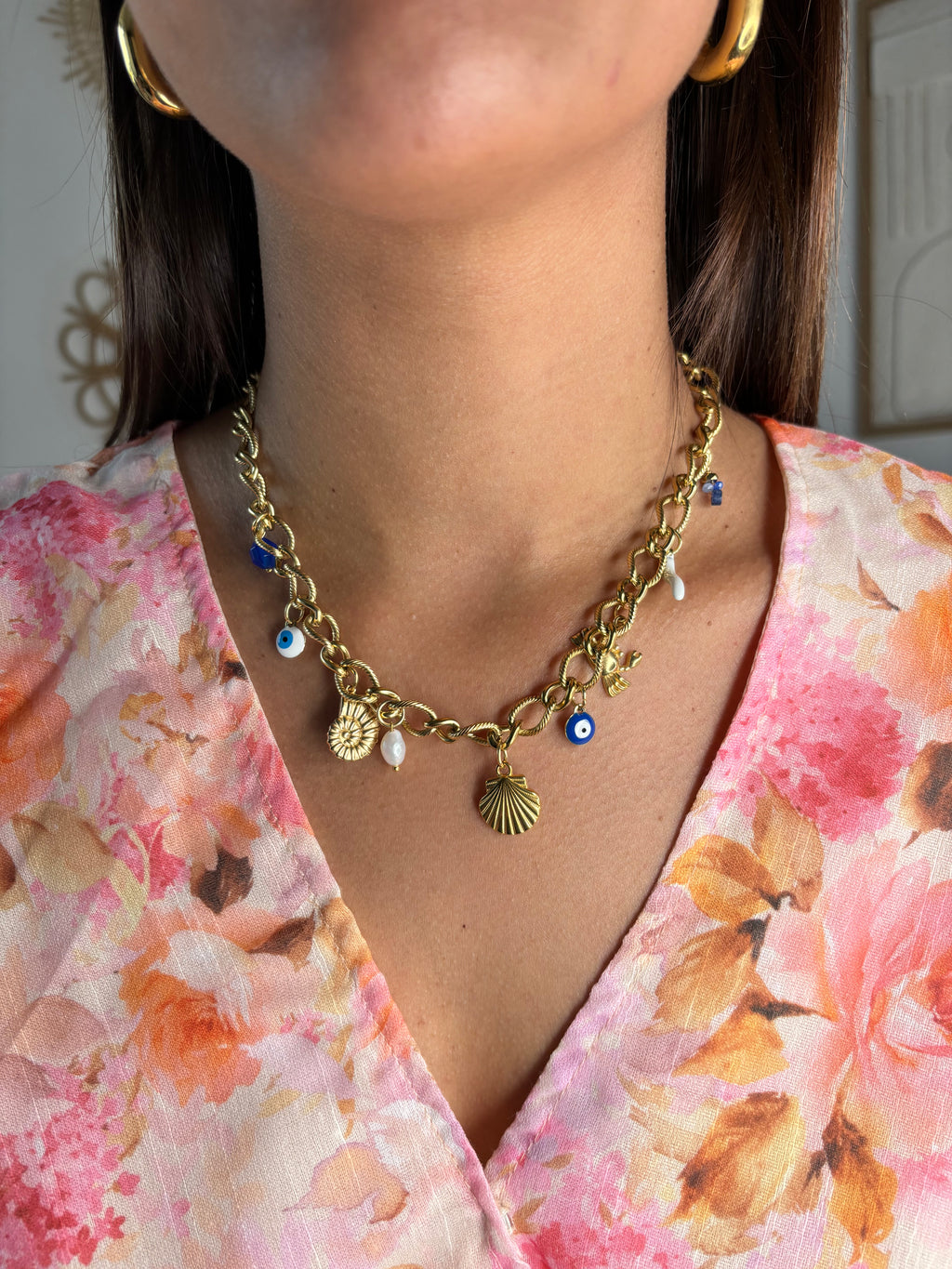 Collier charms coquillage