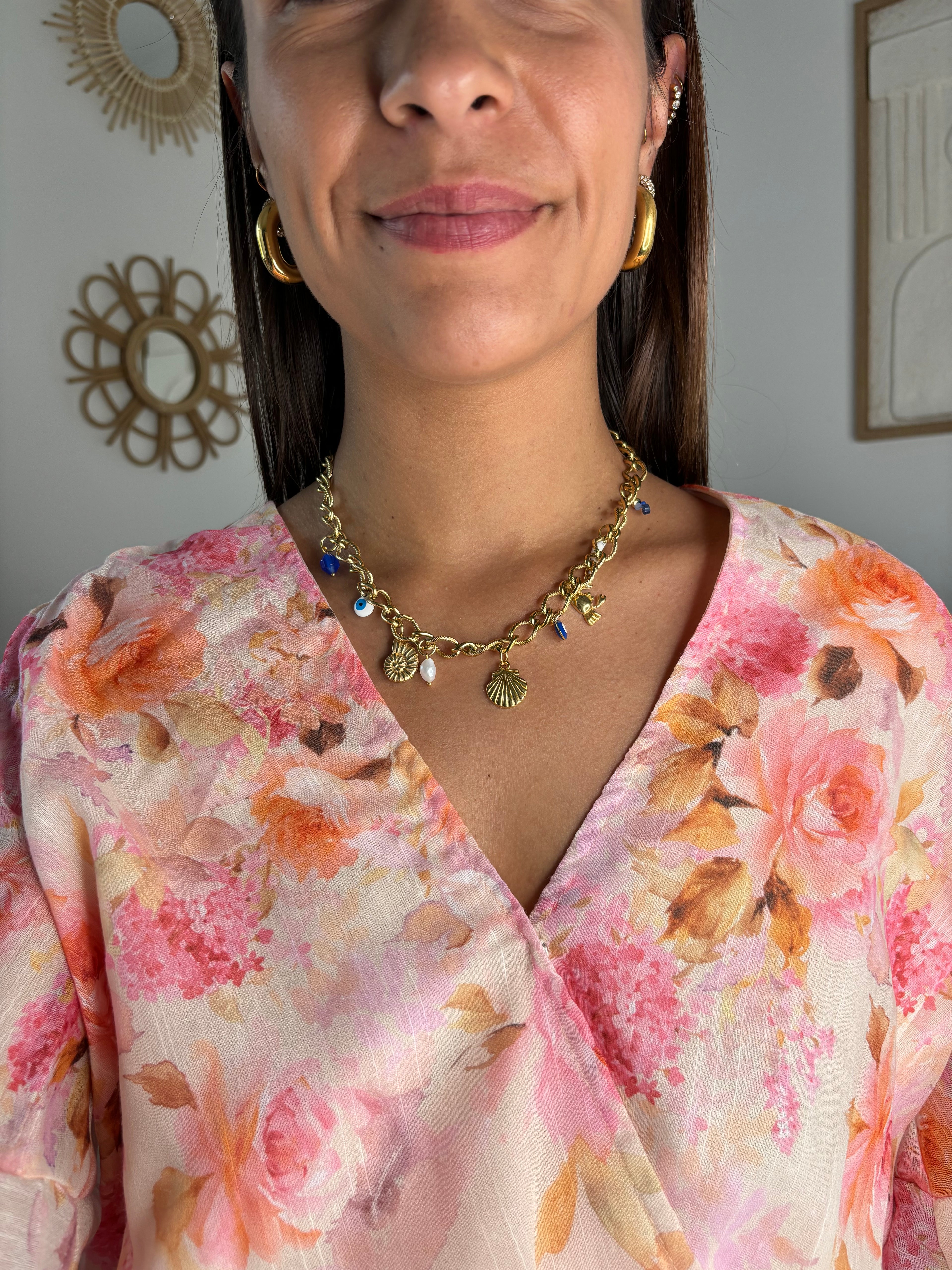Collier charms coquillage