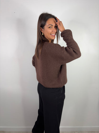 Gilet Maurine - chocolat