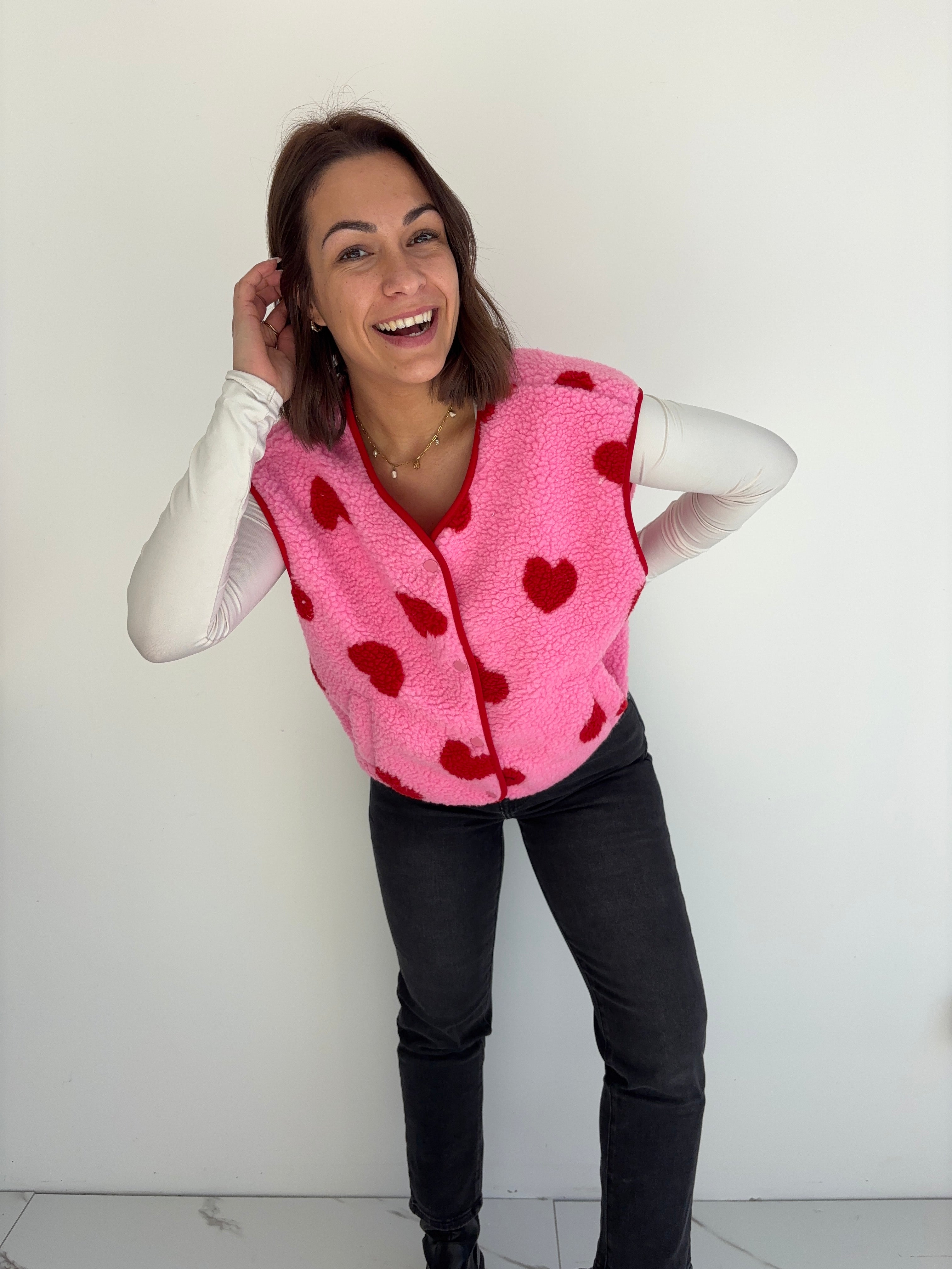Gilet Cléo - rose