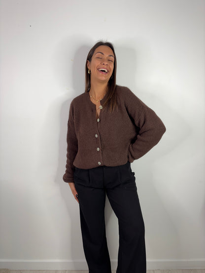 Gilet Maurine - chocolat