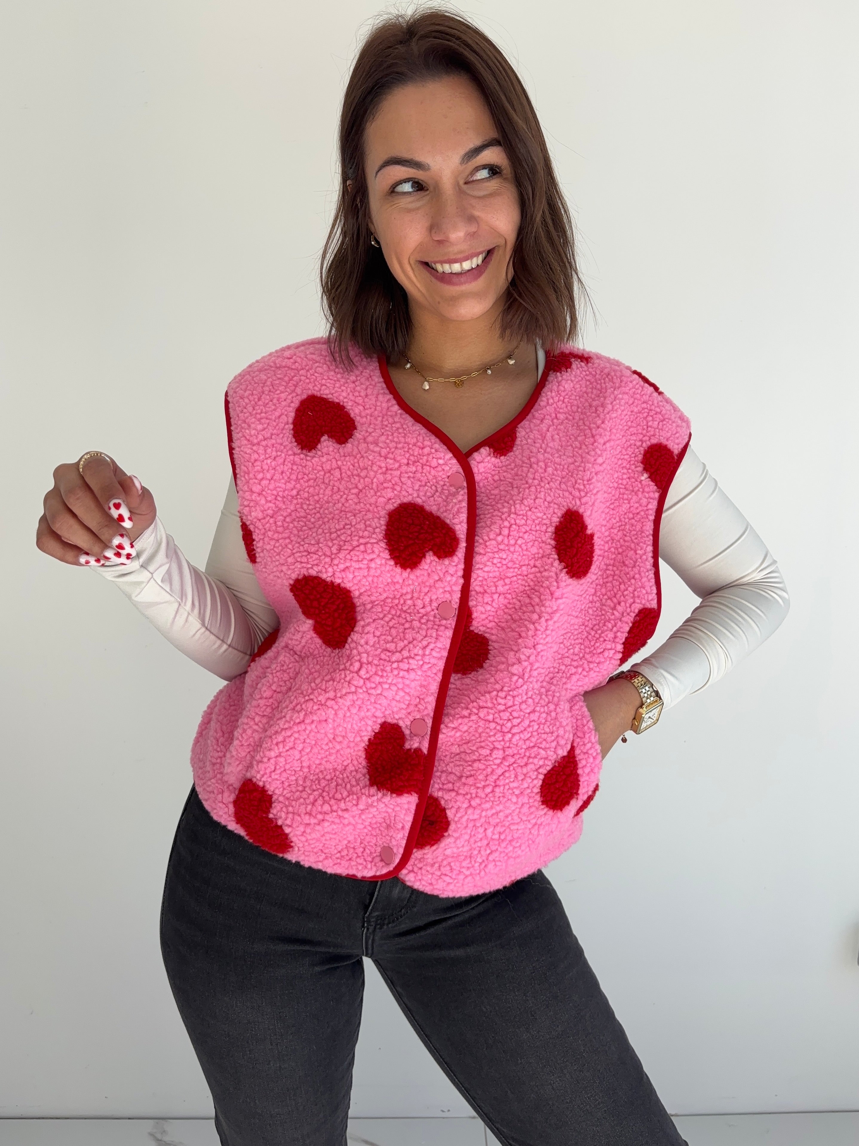 Gilet Cléo - rose