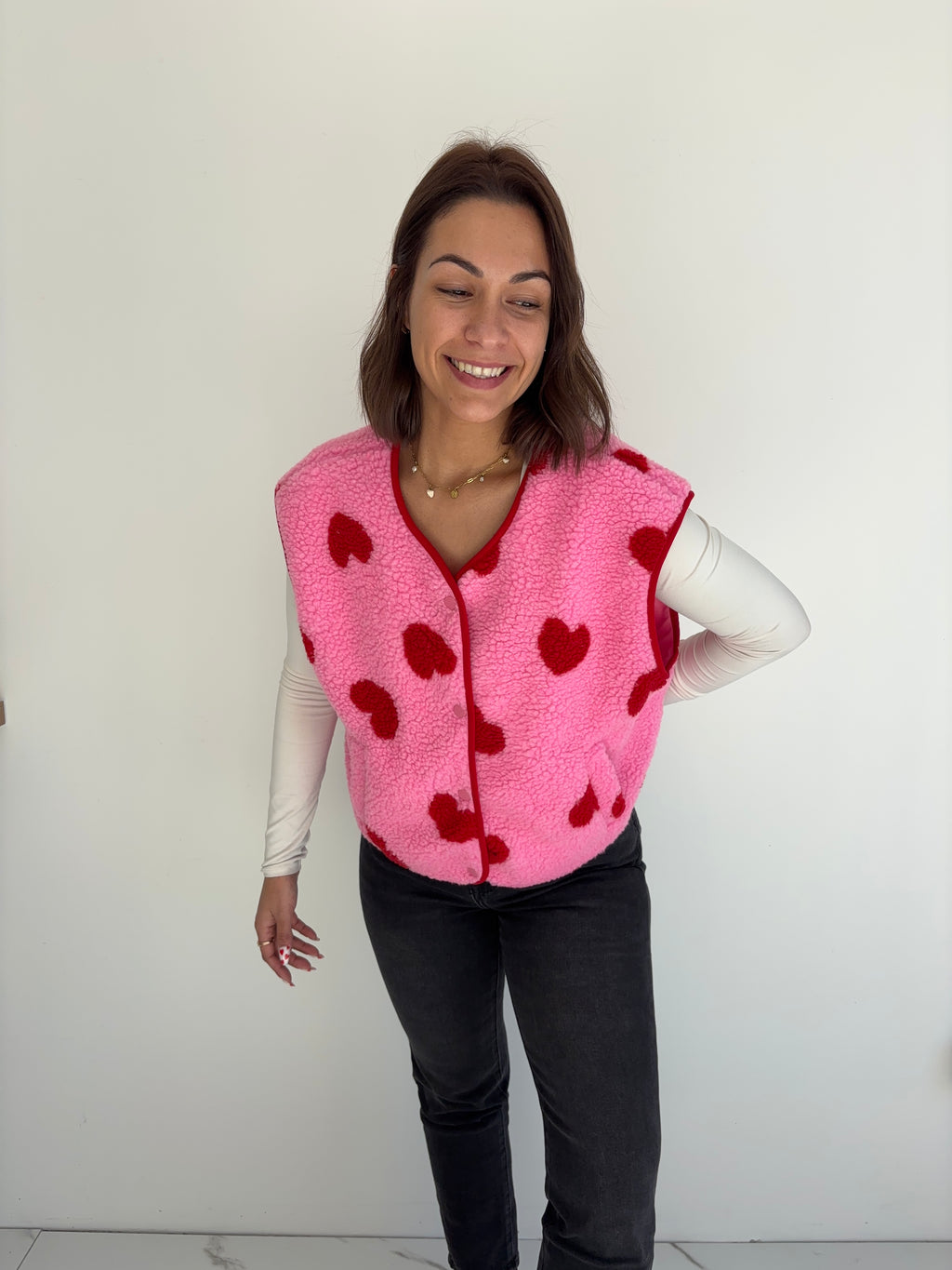 Gilet Cléo - rose