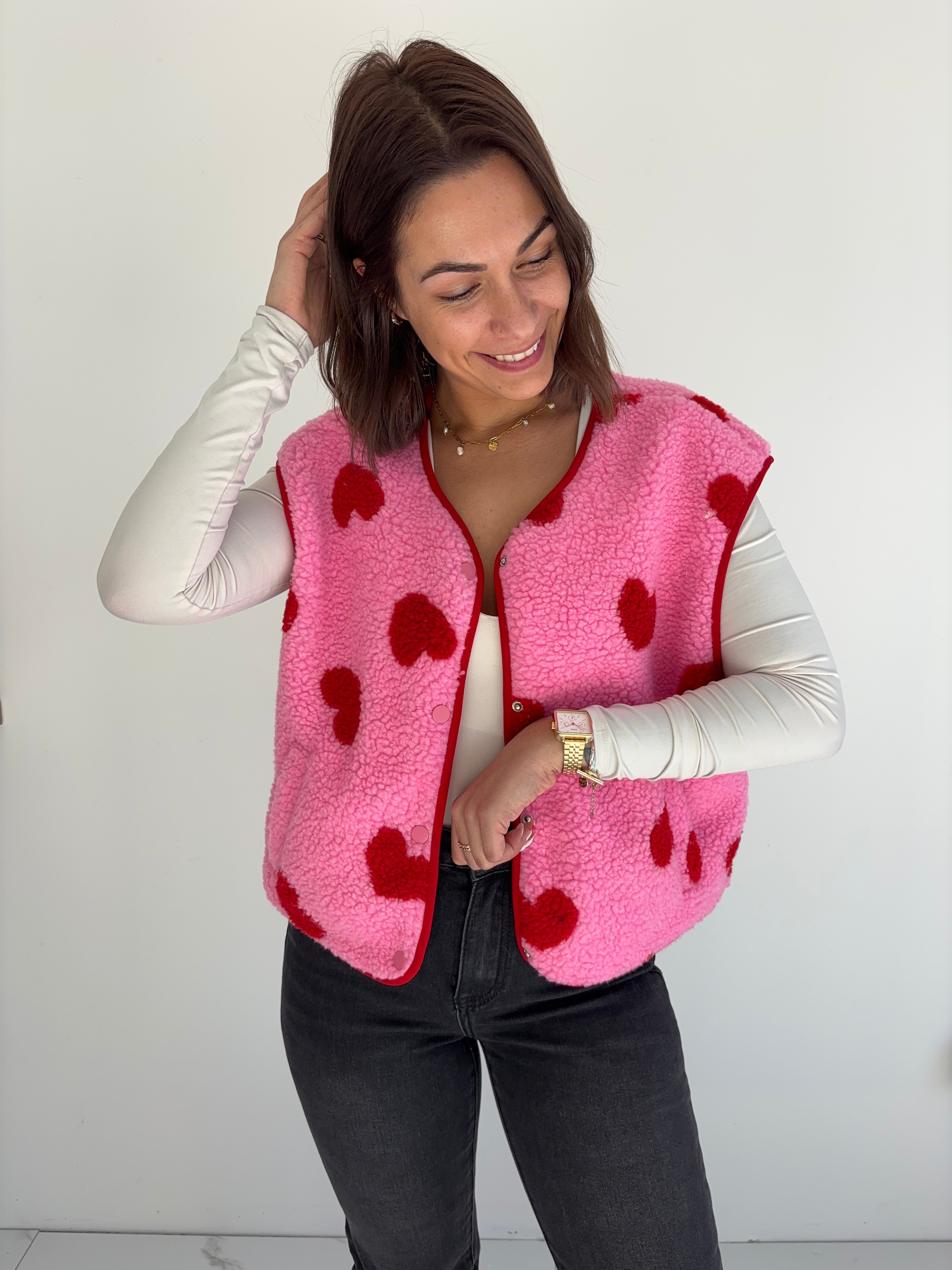 Gilet Cléo - rose
