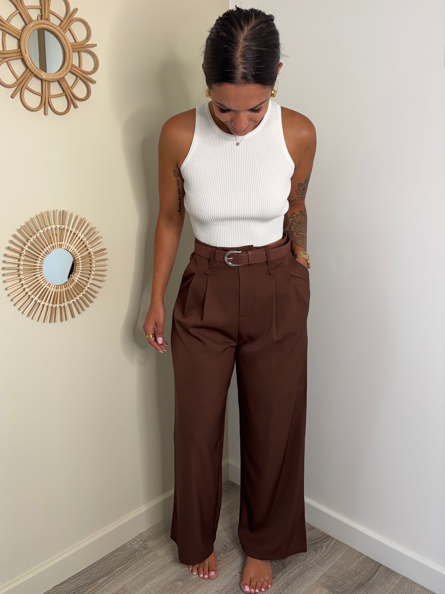 Pantalon Marion - marron