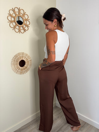 Pantalon Marion - marron
