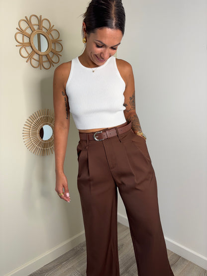 Pantalon Marion - marron