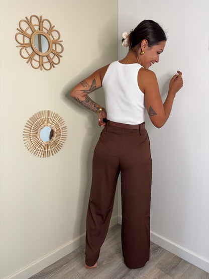 Pantalon Marion - marron
