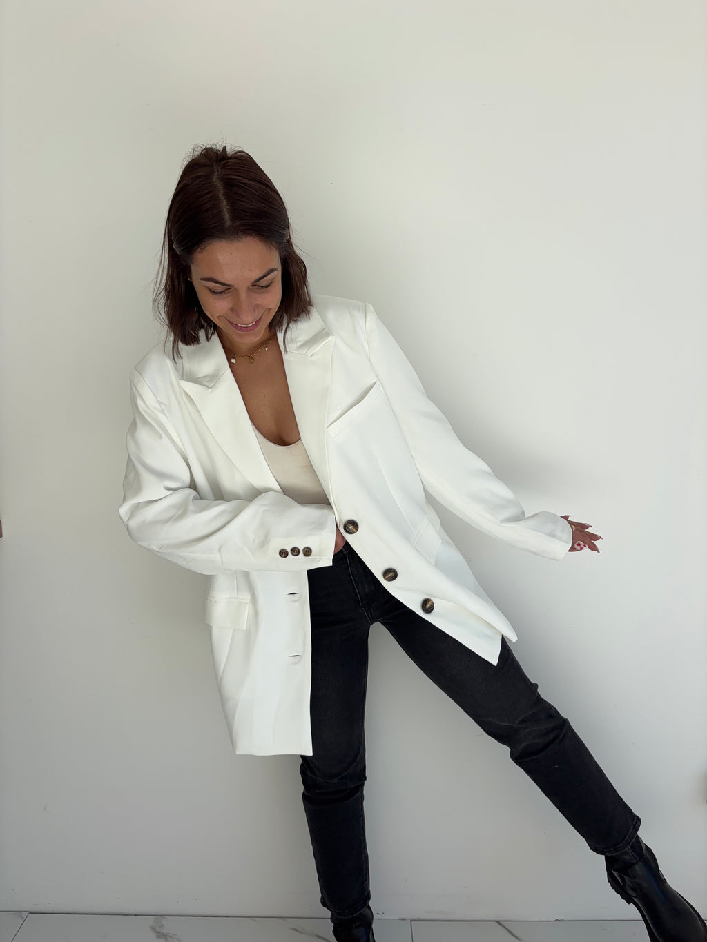 Blazer Dana - blanc