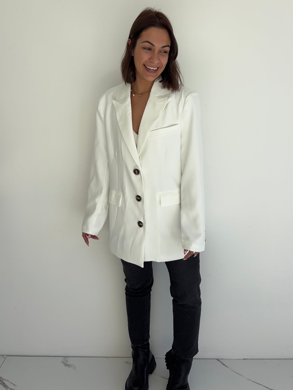 Blazer Dana - blanc